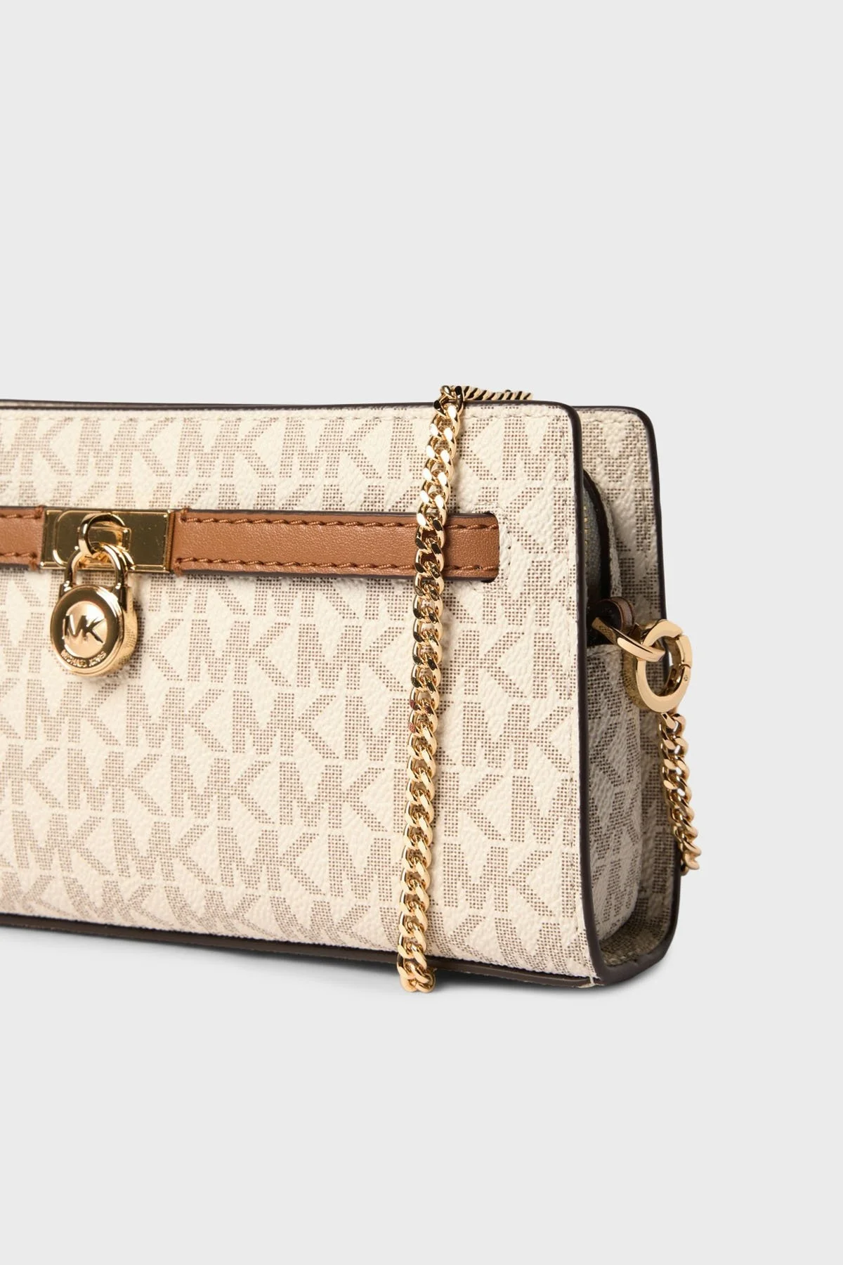 Michael Kors 4G Logo Baskılı Çıkarılabilir Zincir Askılı Small 32F5GNXC0B149 Bayan Çanta 32F5GNXC0B 149 EKRU - 5