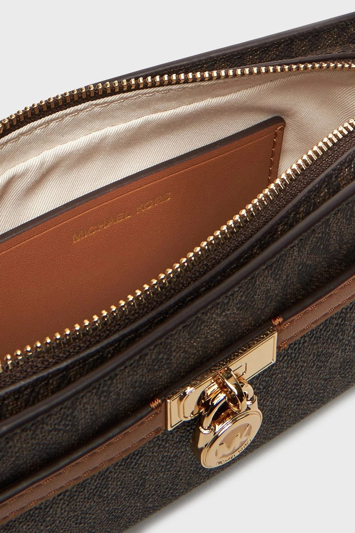 Michael Kors 4G Logo Baskılı Çıkarılabilir Zincir Askılı Small 32F5GNXC0B252 Bayan Çanta 32F5GNXC0B 252 KAHVE - 5