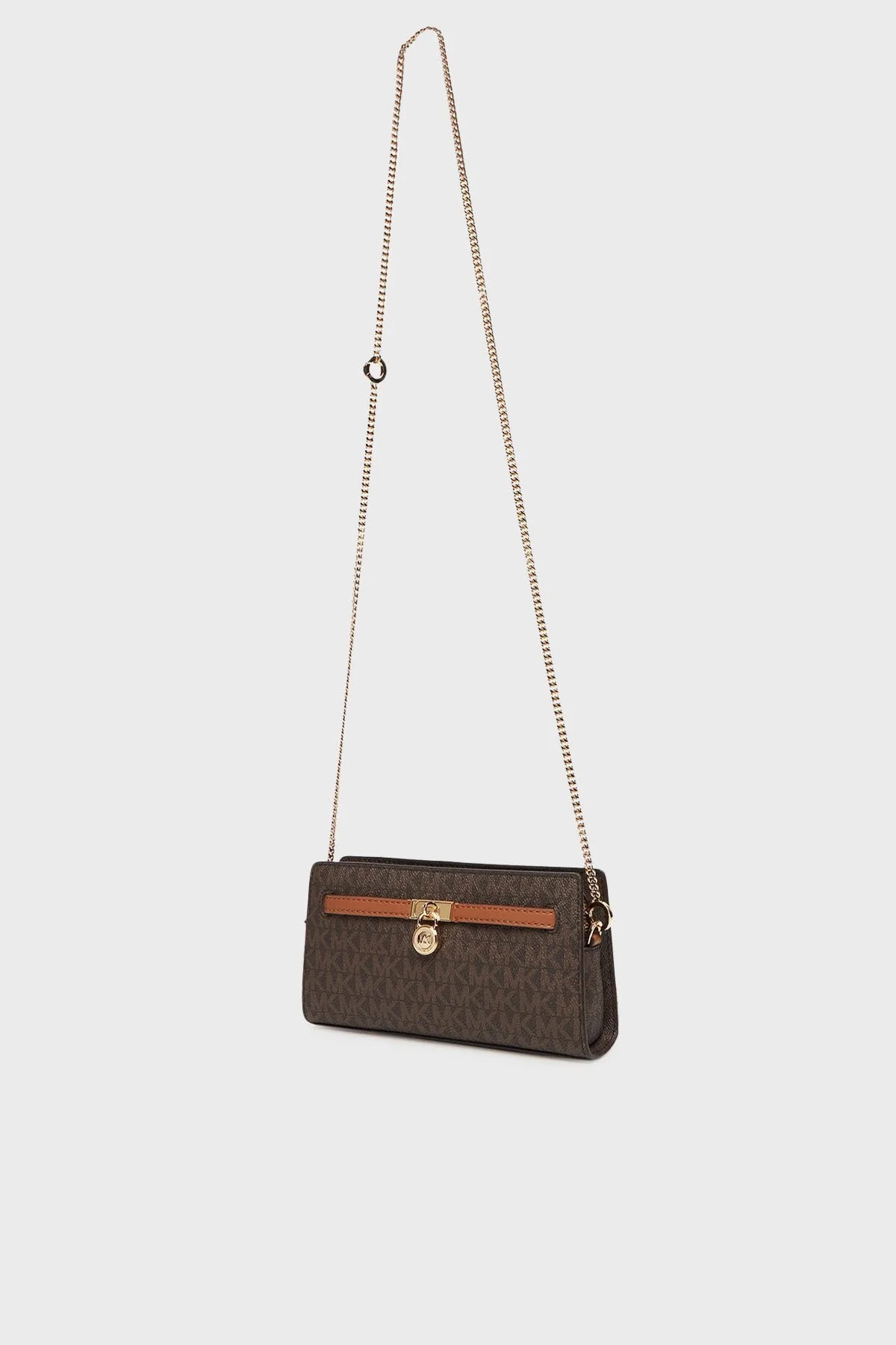 Michael Kors 4G Logo Baskılı Çıkarılabilir Zincir Askılı Small 32F5GNXC0B252 Kadın Çanta 32F5GNXC0B 252 KAHVE - 4