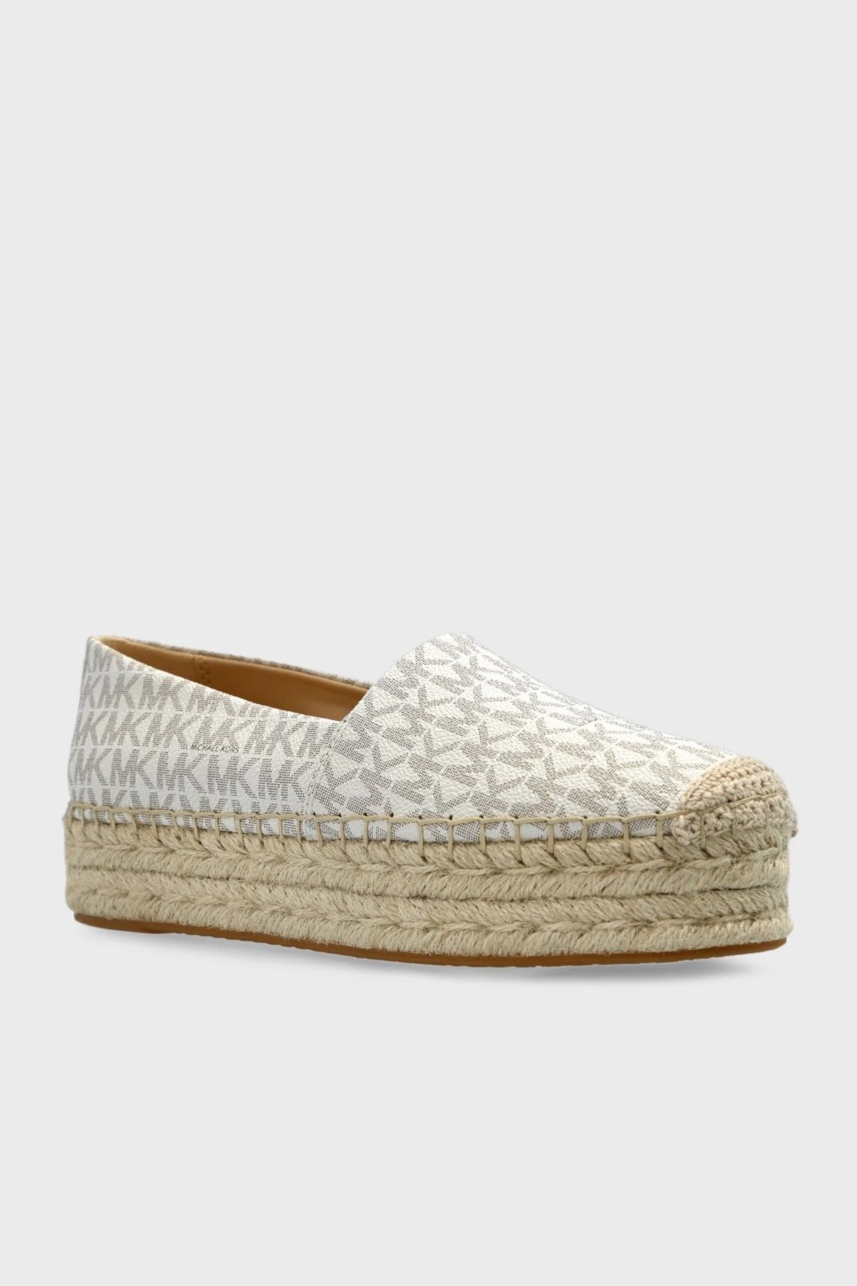 Michael Kors 4G Logo Baskılı Platform Taban 40S5LYFP1B150 Kadın Espadril 40S5LYFP1B 150 EKRU - 4