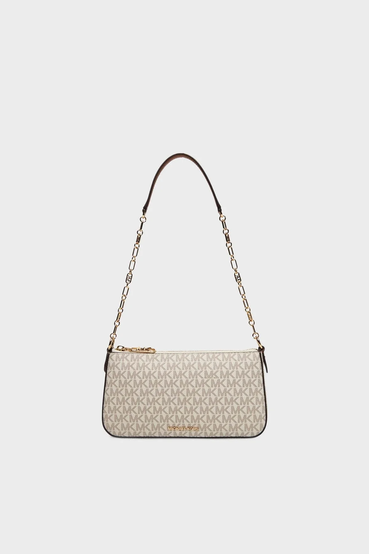 Michael Kors 4G Logo Baskılı Zincir Askılı Medium 32S5G8EW6B149 Bayan Çanta 32S5G8EW6B 149 EKRU - 1