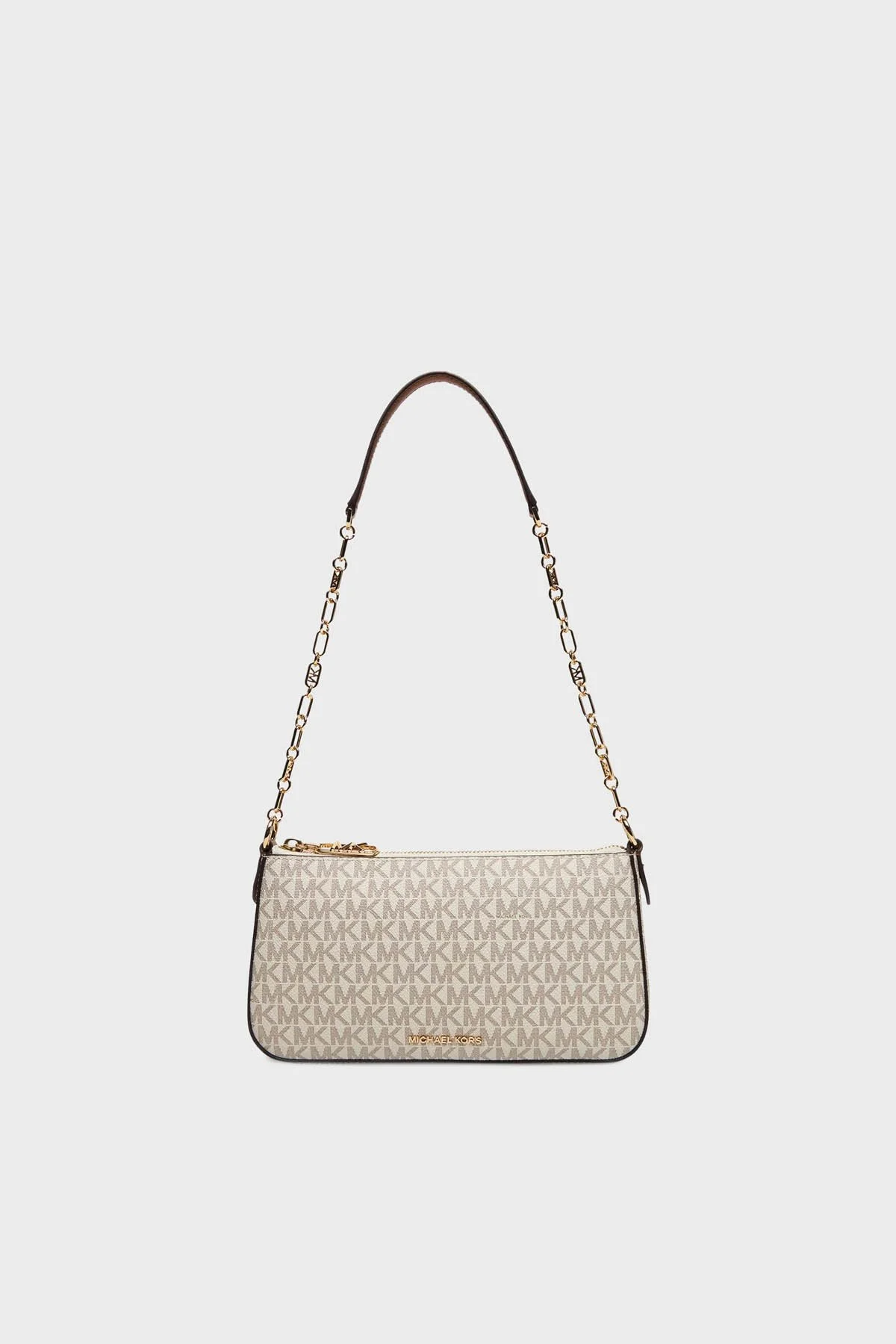 Michael Kors 4G Logo Baskılı Zincir Askılı Medium 32S5G8EW6B149 Kadın Çanta 32S5G8EW6B 149 EKRU - 1