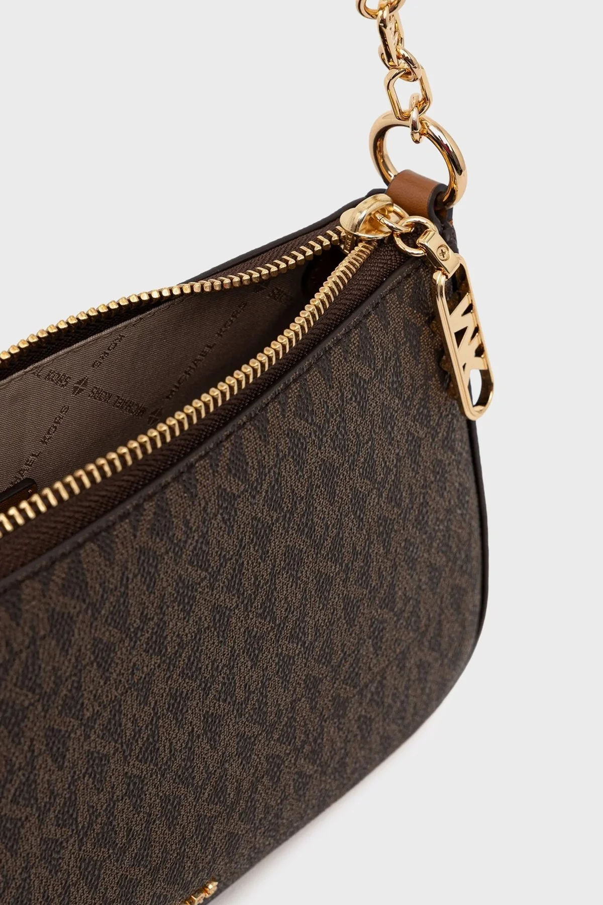 Michael Kors 4G Logo Baskılı Zincir Askılı Medium 32S5G8EW6B252 Bayan Çanta 32S5G8EW6B 252 KAHVE - 3