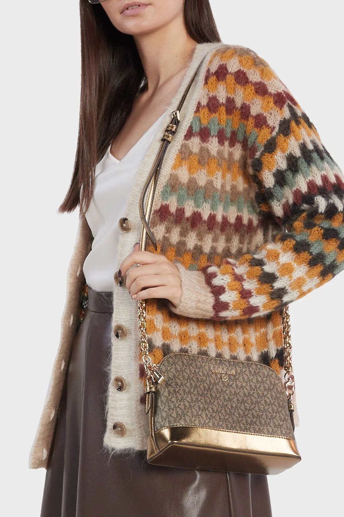 Michael Kors Ayarlanabilir Omuz Askılı 32F2GT9C7M Bayan Çanta 32F2GT9C7M GOLD GOLD - 2