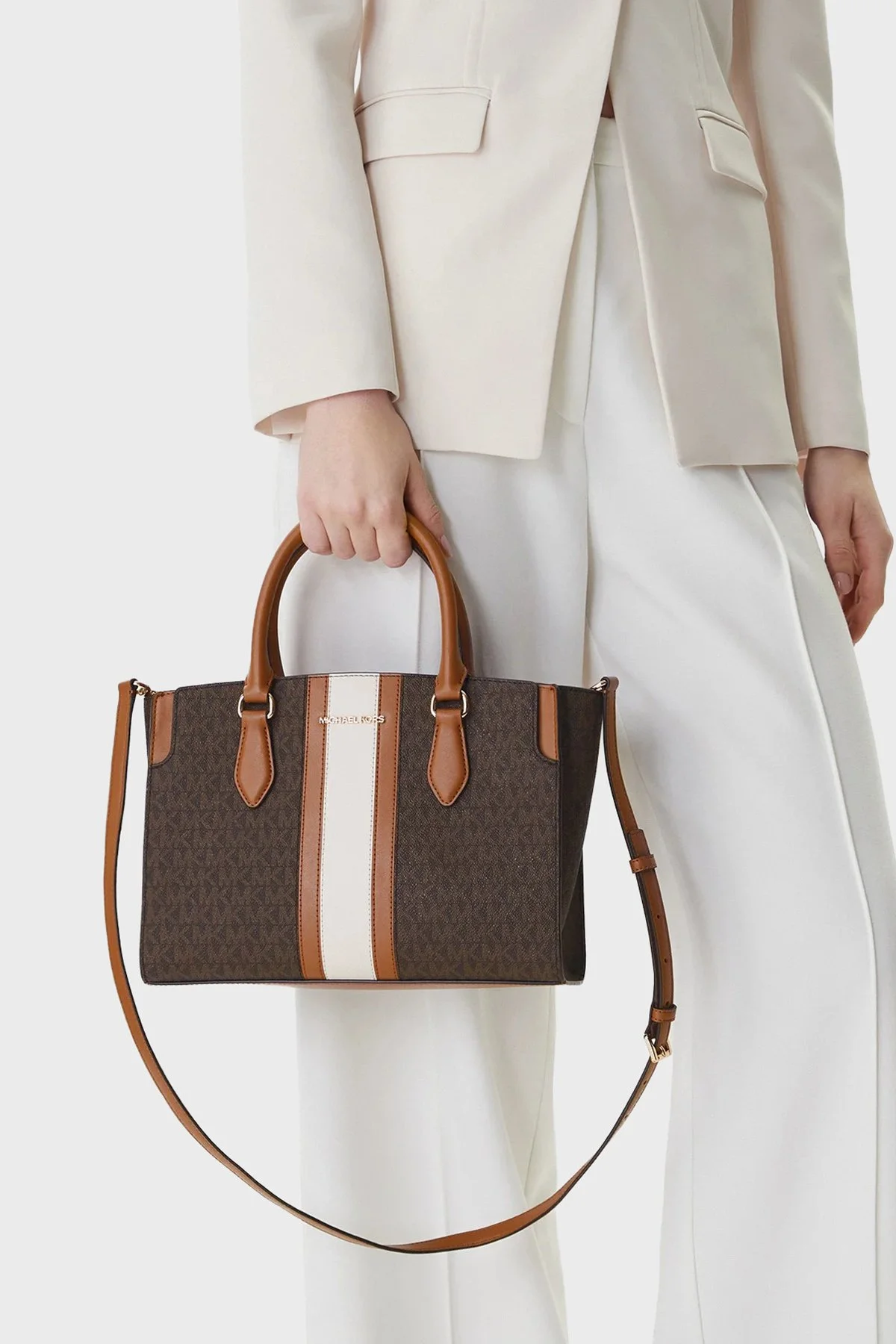 Michael Kors Ayarlanabilir ve Çıkarılabilir Askılı 30R6GQ6S2B252 Kadın Çanta 30R6GQ6S2B 252 KAHVE - 2