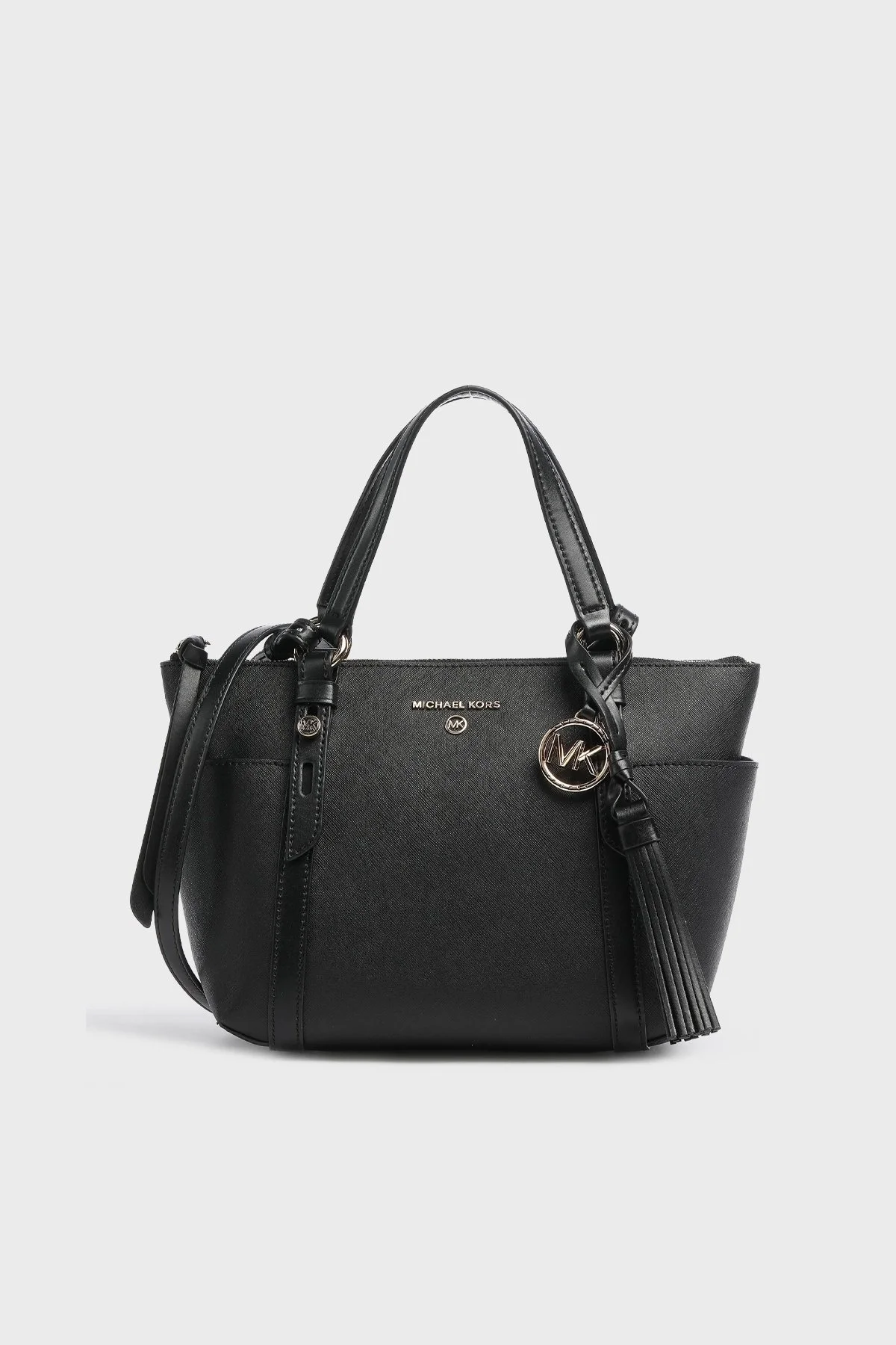 Michael Kors Ayarlanabilir ve Çıkarılabilir Uzatma Askılı Hakiki Deri Sullivan Bayan Çanta 30T0GNXT1L 001 SİYAH - 1