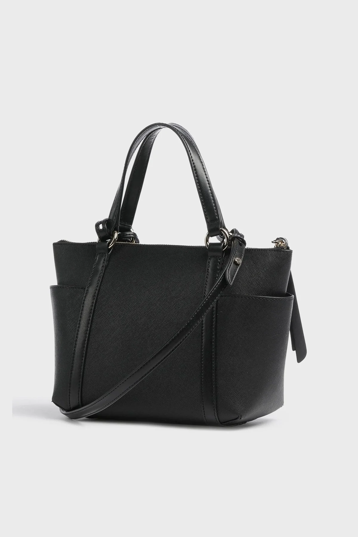 Michael Kors Ayarlanabilir ve Çıkarılabilir Uzatma Askılı Hakiki Deri Sullivan Bayan Çanta 30T0GNXT1L 001 SİYAH - 3