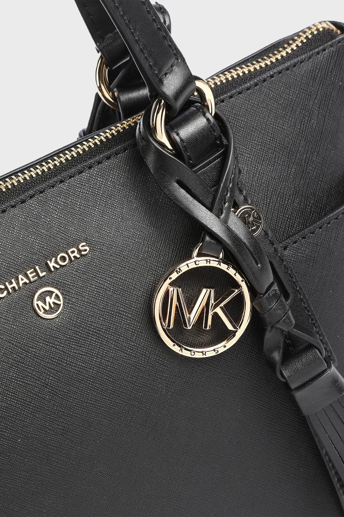 Michael Kors Ayarlanabilir ve Çıkarılabilir Uzatma Askılı Hakiki Deri Sullivan Bayan Çanta 30T0GNXT1L 001 SİYAH - 5