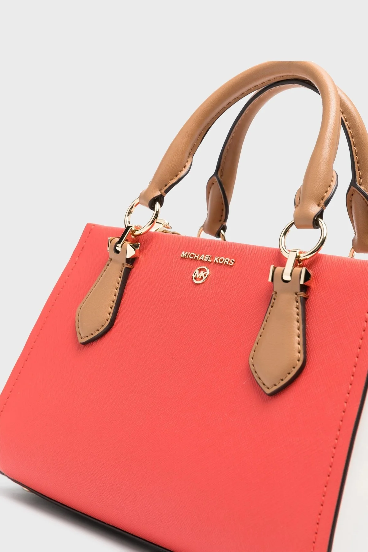 Michael Kors Çıkarılabilir Askılı Hakiki Deri 32S2G6AC1T982 Bayan Çanta 32S2G6AC1T 982 MERCAN - 4