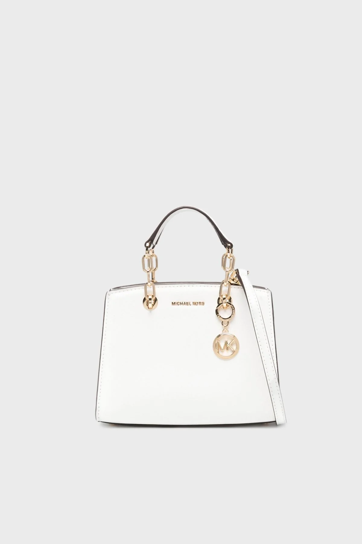 Michael Kors Çıkarılabilir Askılı Hakiki Deri 32S4GCYC1T085 Bayan Çanta 32S4GCYC1T 085 BEYAZ - 1