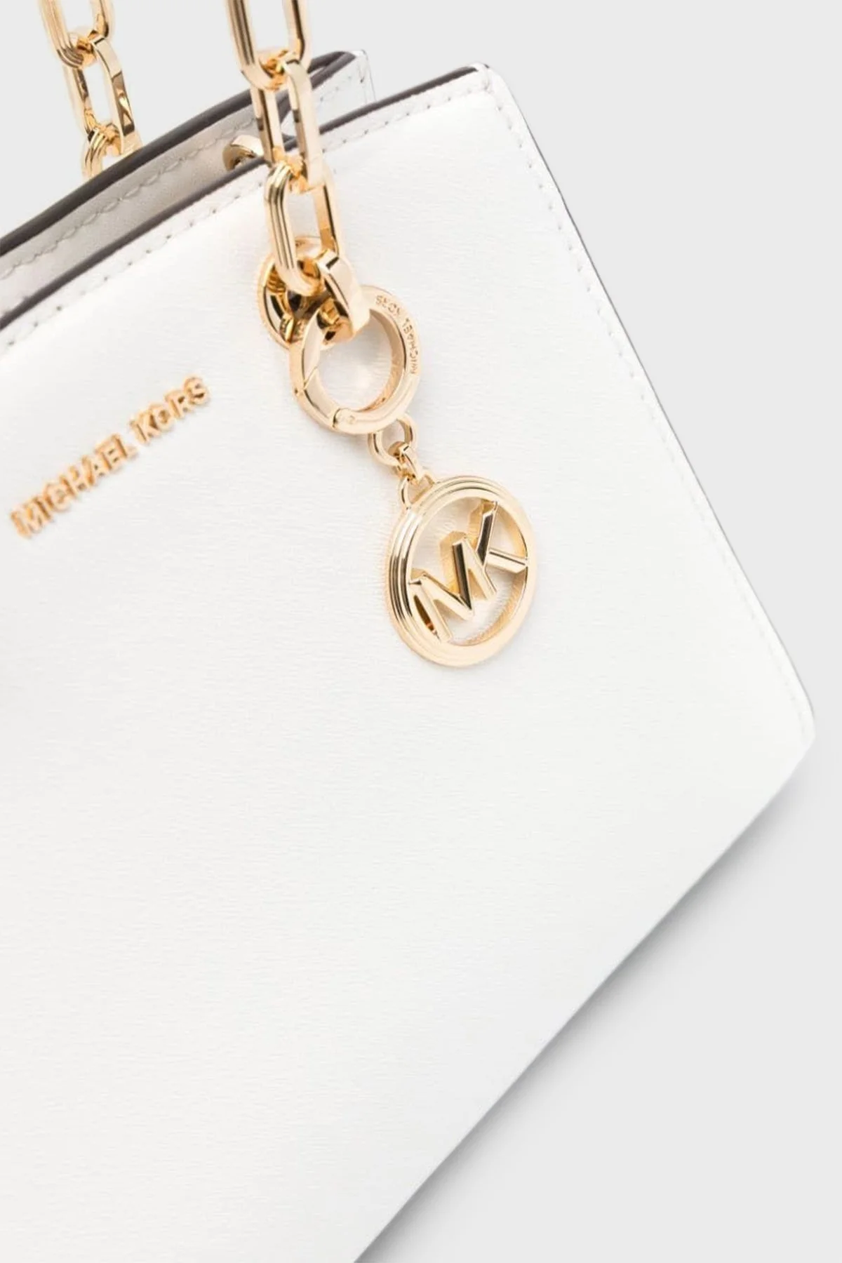 Michael Kors Çıkarılabilir Askılı Hakiki Deri 32S4GCYC1T085 Bayan Çanta 32S4GCYC1T 085 BEYAZ - 3