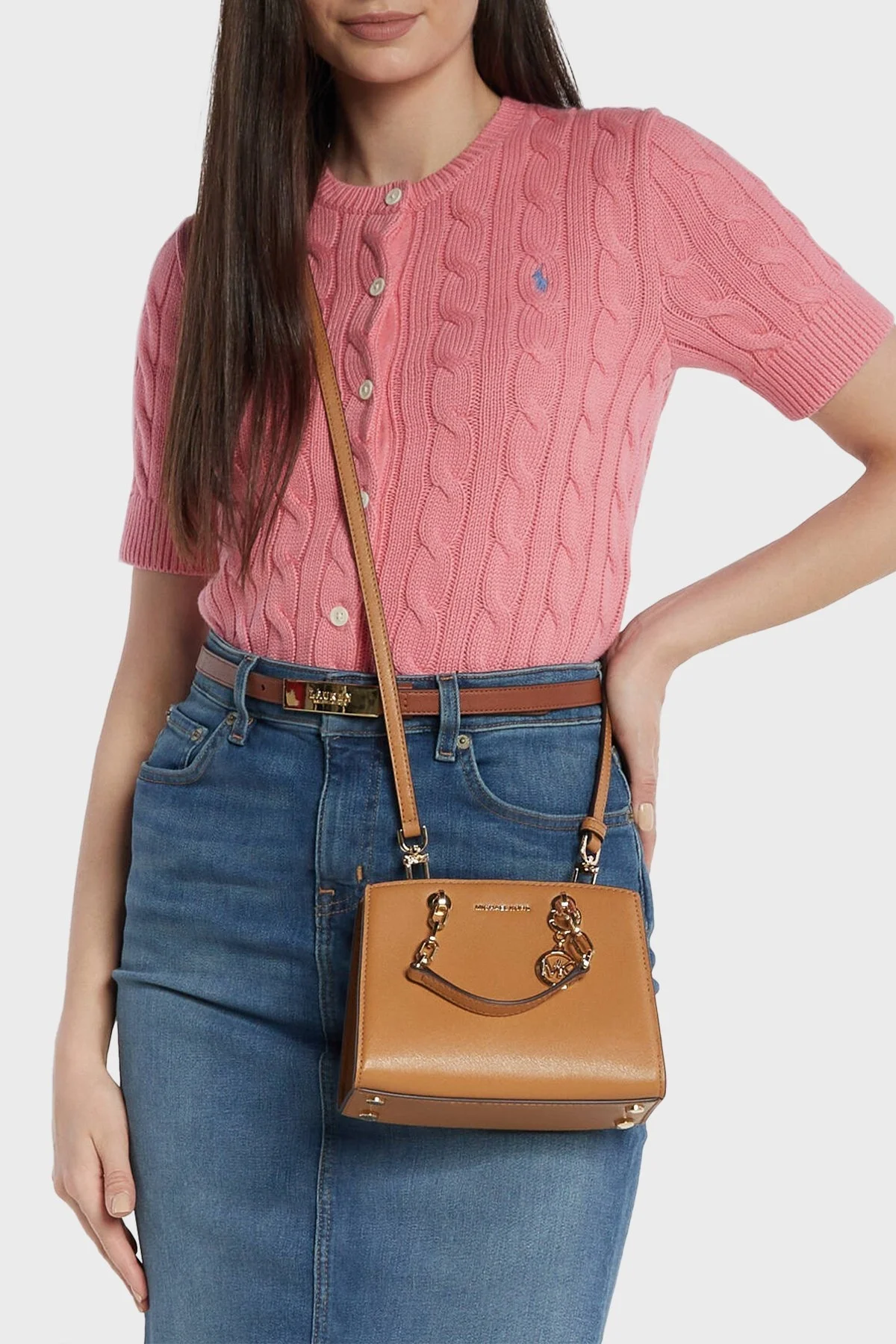 Michael Kors Çıkarılabilir Askılı Hakiki Deri 32S4GCYC1T174 Bayan Çanta 32S4GCYC1T 174 TABA - 2