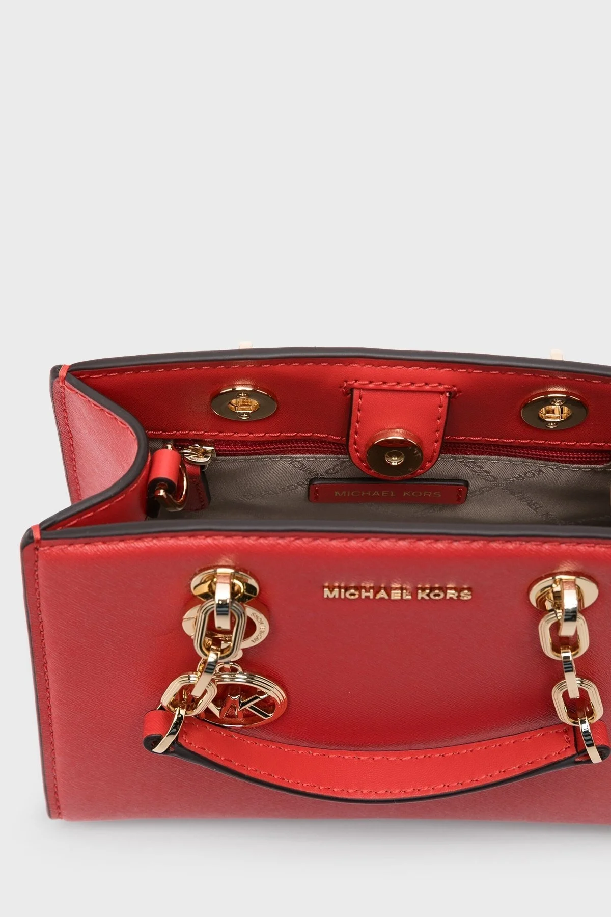 Michael Kors Çıkarılabilir Askılı Hakiki Deri 32S4GCYC1T886 Bayan Çanta 32S4GCYC1T 886 KIRMIZI - 7