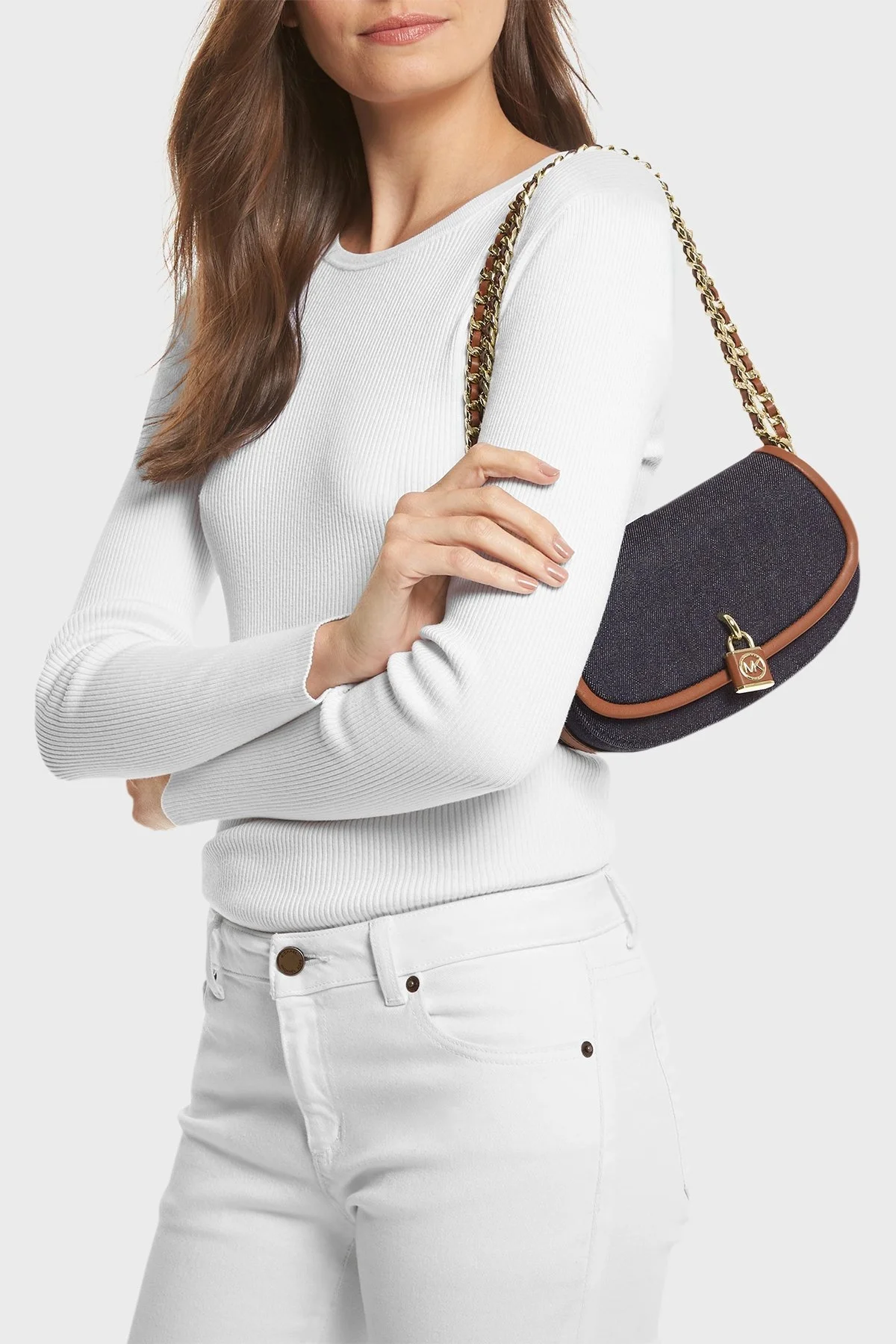 Michael Kors Çıkarılabilir Askılı Mini 30F3GIMM1C998 Bayan Çanta 30F3GIMM1C 998 LACİVERT - 2
