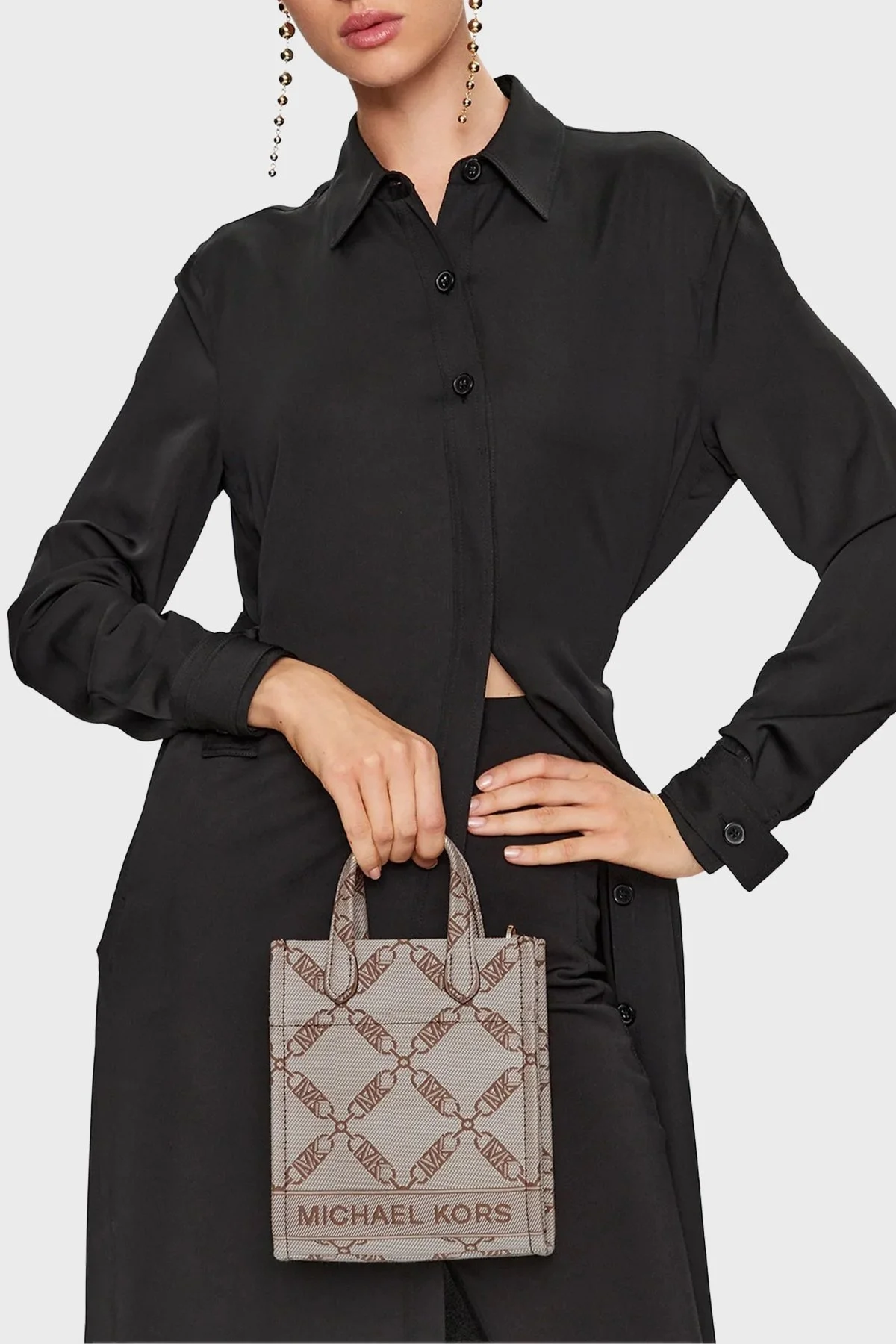 Michael Kors Çıkarılabilir Askılı Mini 32F3G3GC4J969 Bayan Çanta 32F3G3GC4J 969 KAHVE - 2