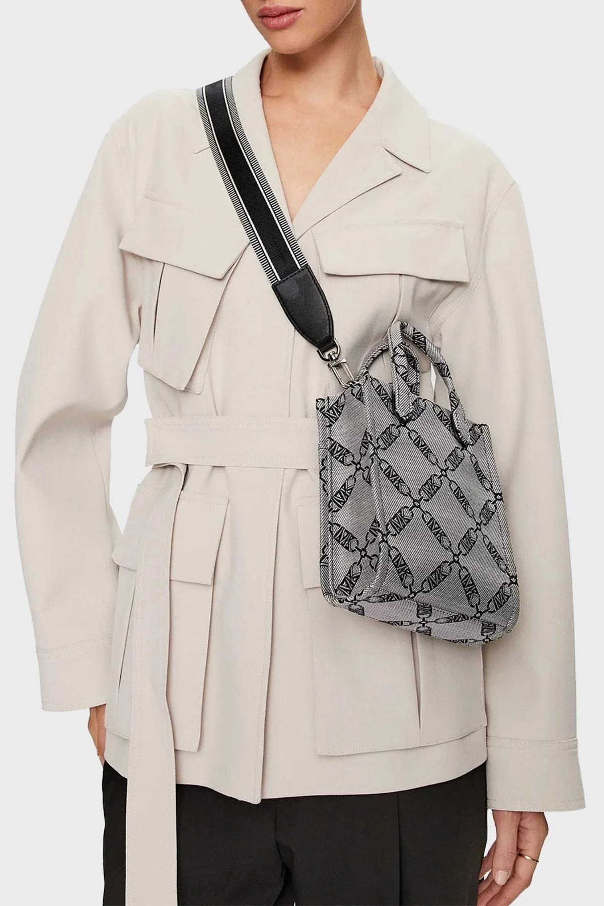 Michael Kors Çıkarılabilir Omuz Askılı 32F3S3GC4J006 Bayan Çanta 32F3S3GC4J 006 GRİ - 2