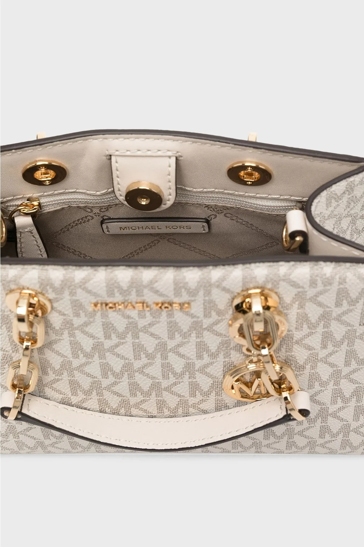 Michael Kors Çıkarılabilir Omuz Askılı 32S4GCYC1V132 Bayan Çanta 32S4GCYC1V 132 EKRU - 5
