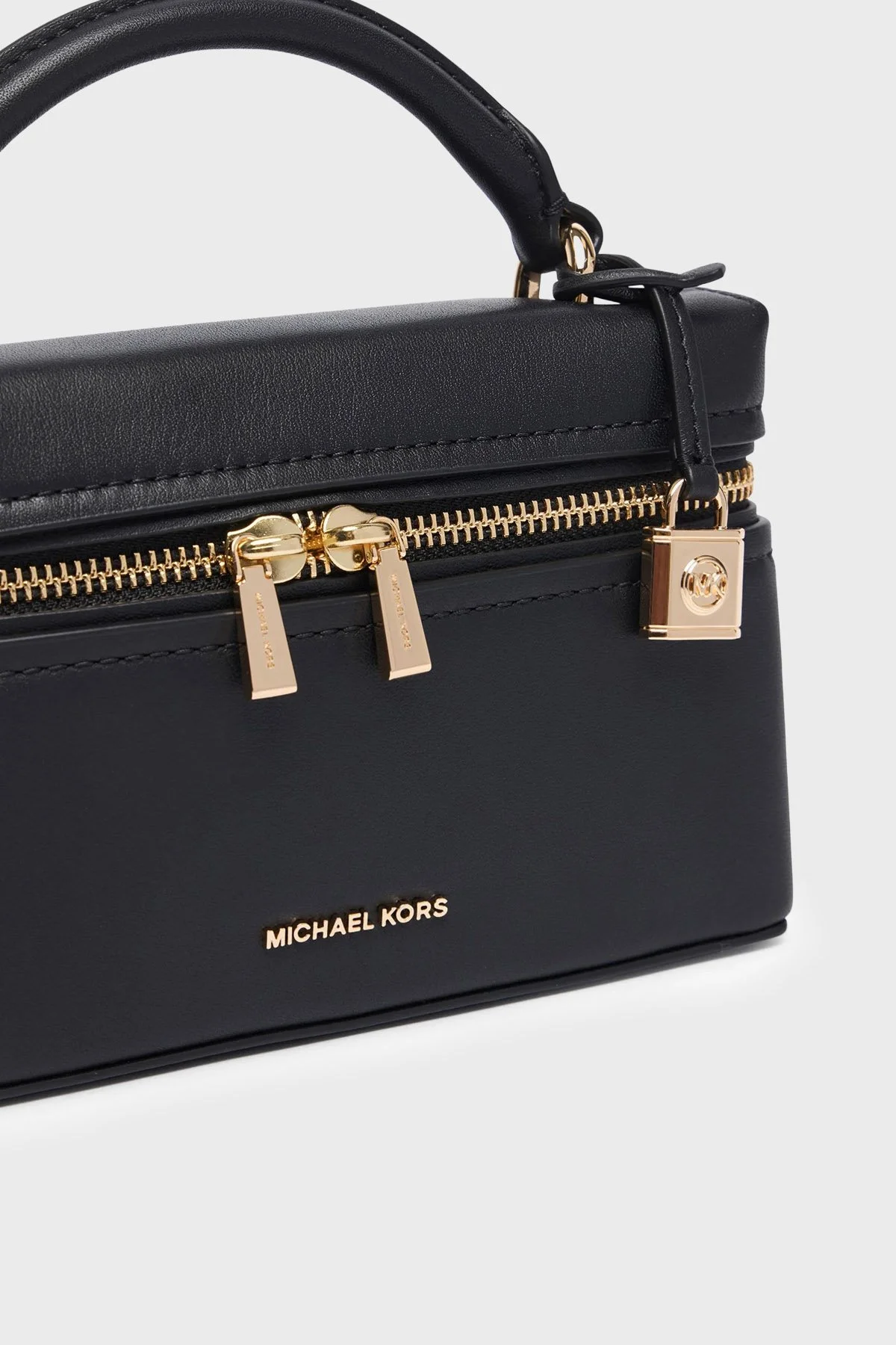 Michael Kors Deri Çıkarılabilir Askılı Mini 32S6GQ1C0L001 Kadın Çanta 32S6GQ1C0L 001 Siyah - 6