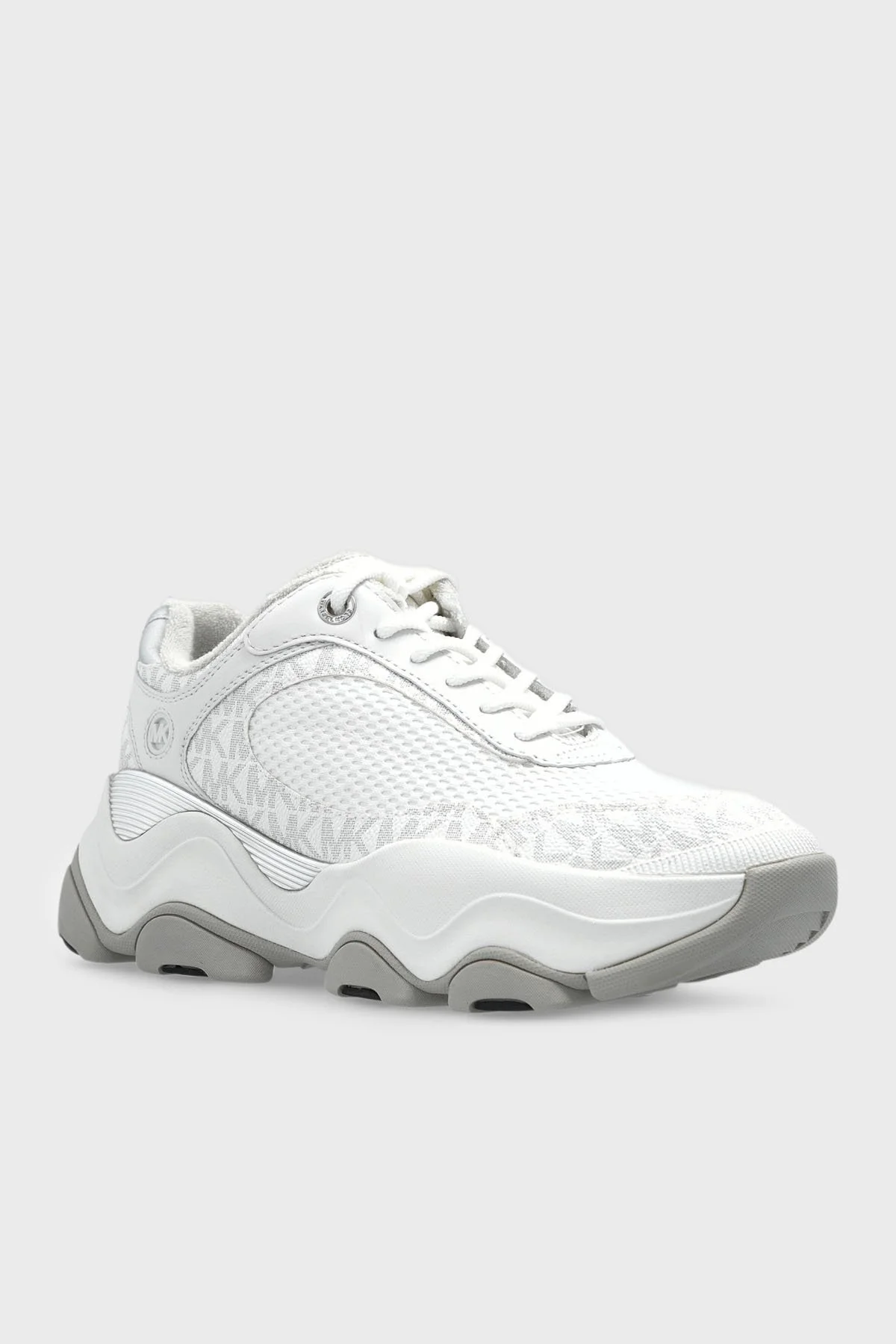 Michael Kors Deri Logo Baskılı Kalın Taban Sneaker 43T5ATFS1B119 Bayan Ayakkabı 43T5ATFS1B 119 BEYAZ - 4