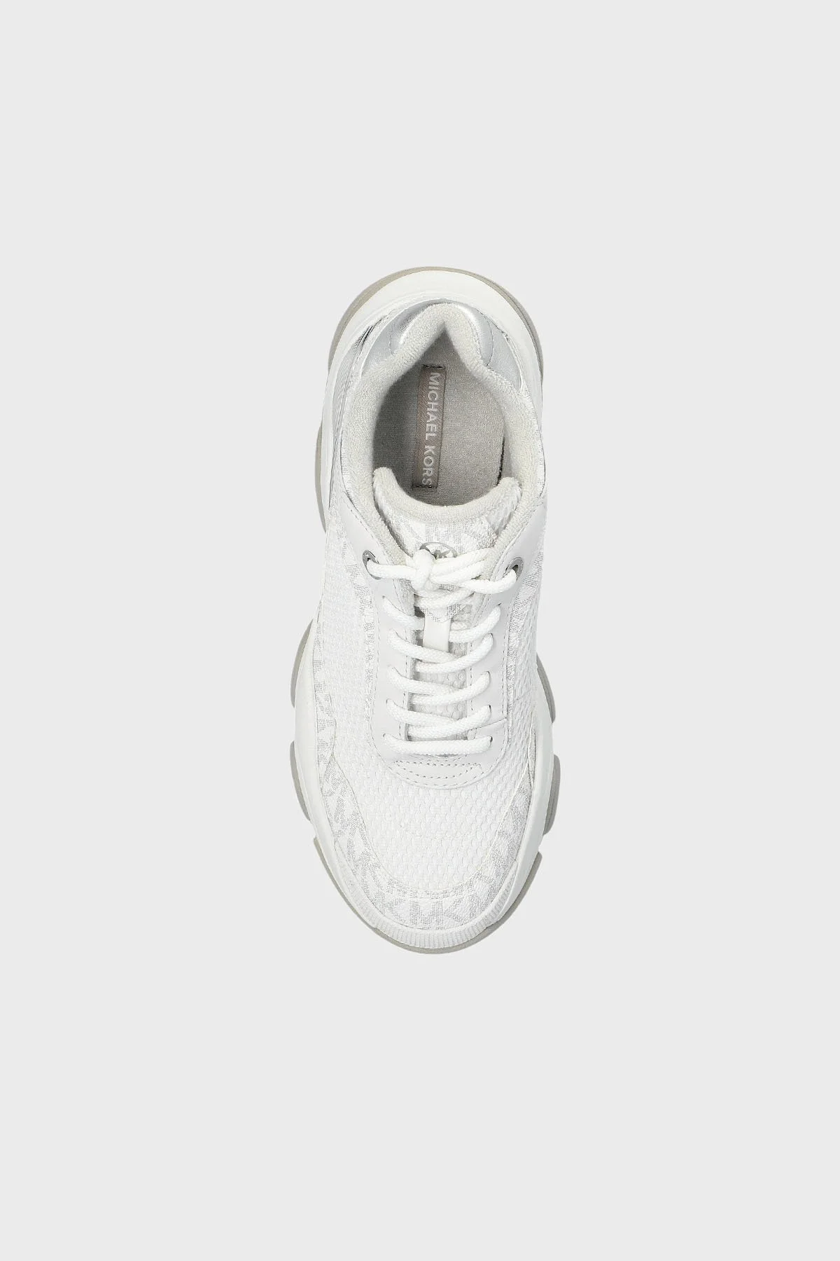 Michael Kors Deri Logo Baskılı Kalın Taban Sneaker 43T5ATFS1B119 Kadın Ayakkabı 43T5ATFS1B 119 BEYAZ - 5