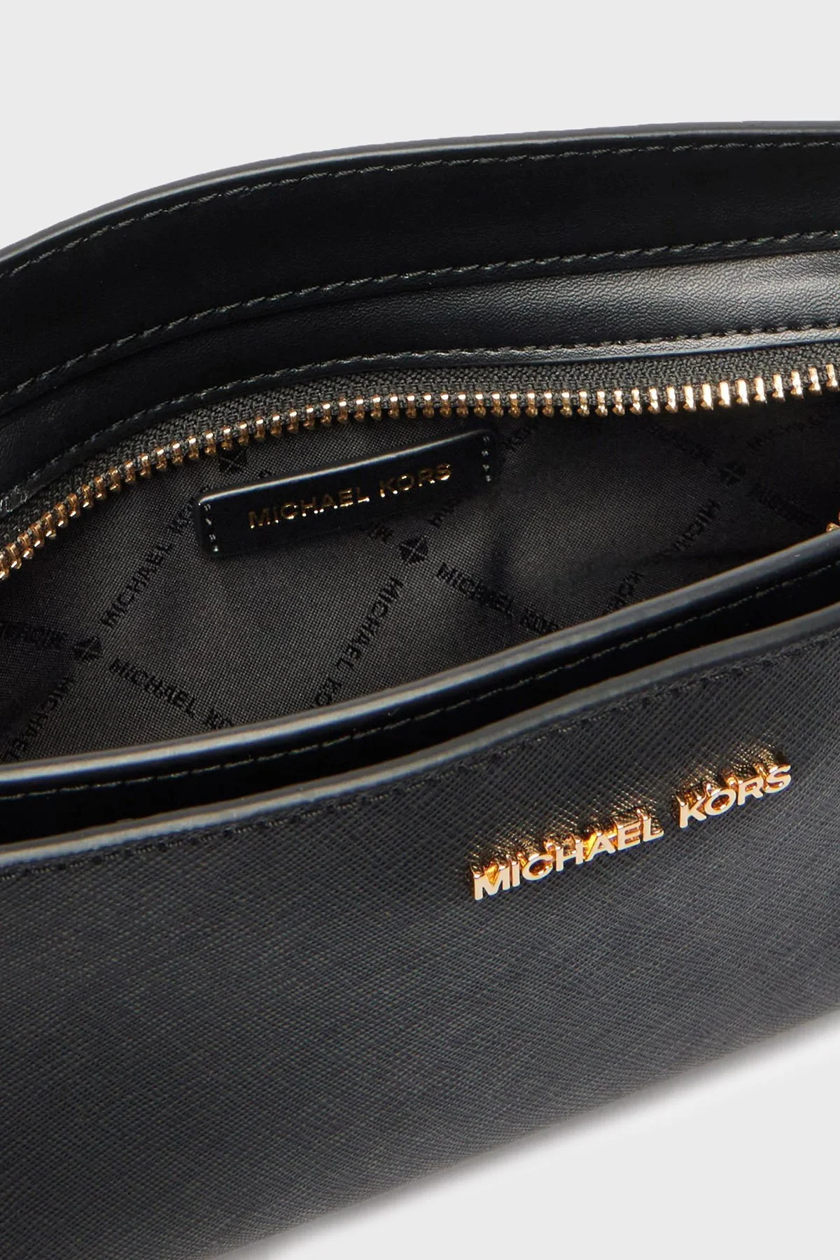 Michael Kors Deri Logolu Ayarlanabilir Askılı 32R6GQ6C1L001 Bayan Çanta 32R6GQ6C1L 001 SİYAH - 6