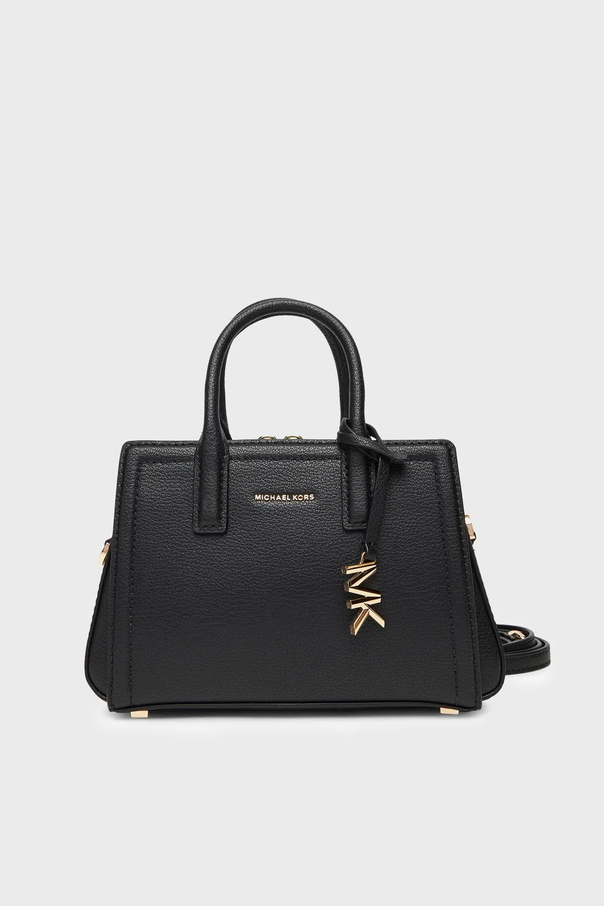 Michael Kors Deri Logolu Ayarlanabilir ve Çıkarılabilir Askılı 32F5G9IC0L001 Bayan Çanta 32F5G9IC0L 001 SİYAH - 1