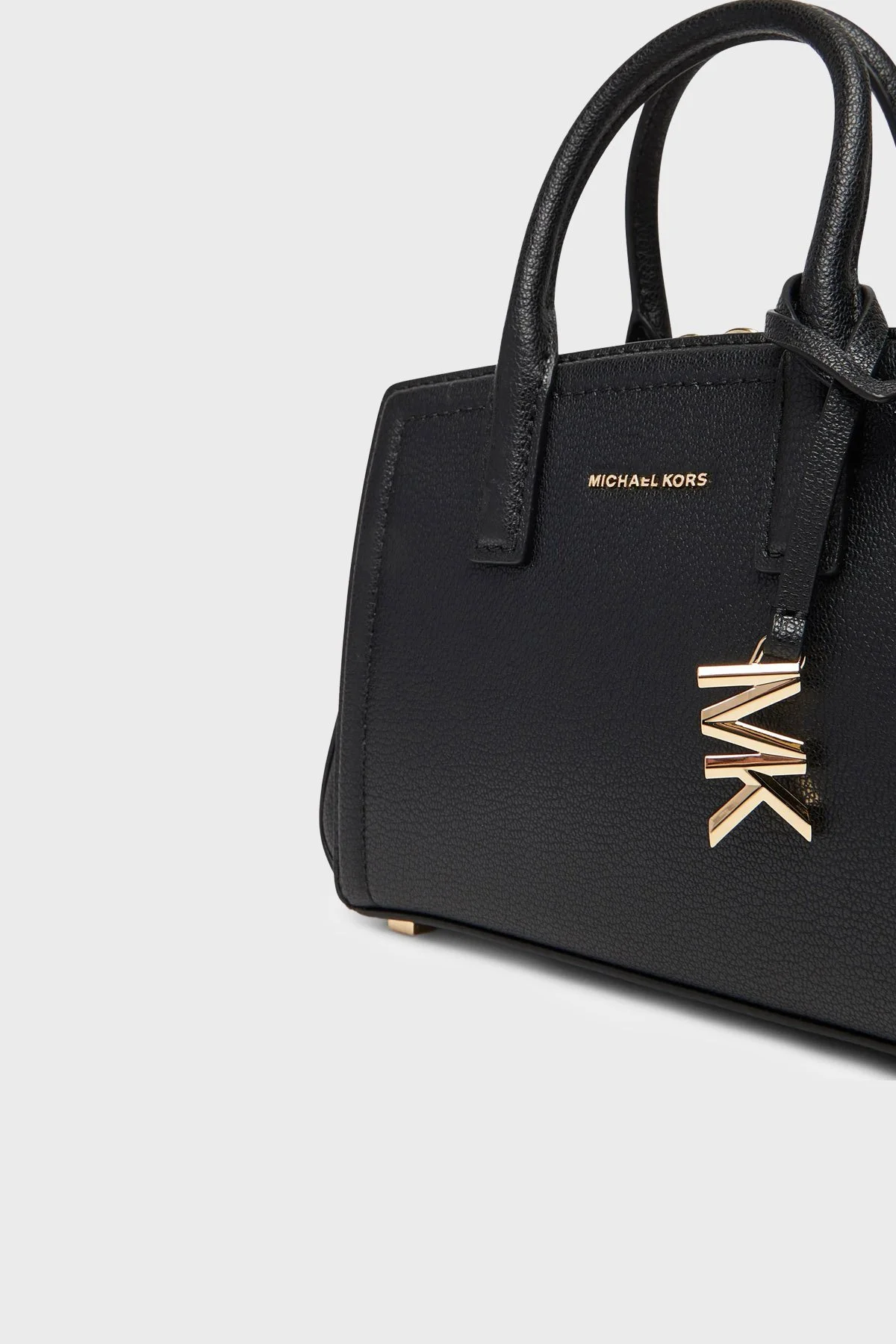 Michael Kors Deri Logolu Ayarlanabilir ve Çıkarılabilir Askılı 32F5G9IC0L001 Bayan Çanta 32F5G9IC0L 001 SİYAH - 5