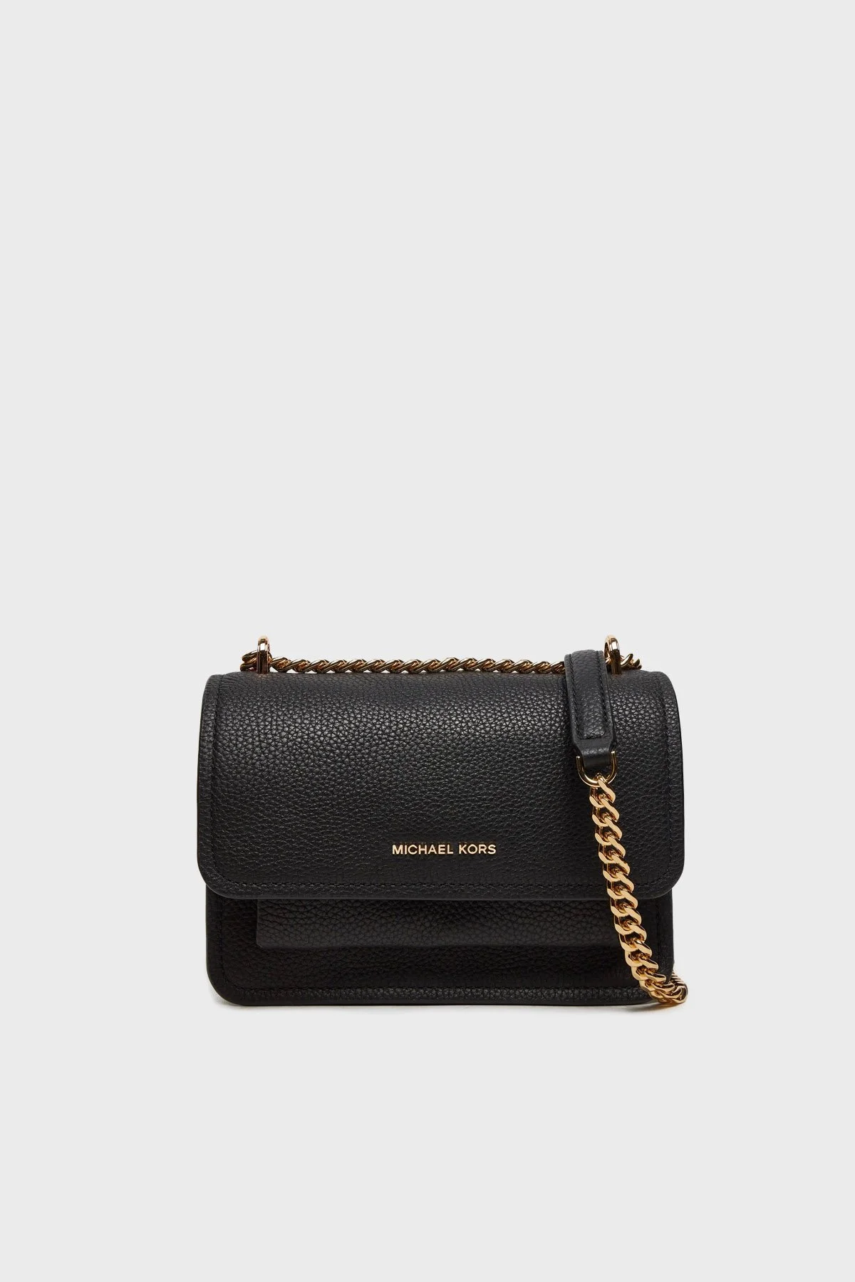 Michael Kors Deri Logolu Ayarlanabilir Zincir Askılı 32T4GC7C1T001 Kadın Çanta 32T4GC7C1T 001 SİYAH - 1