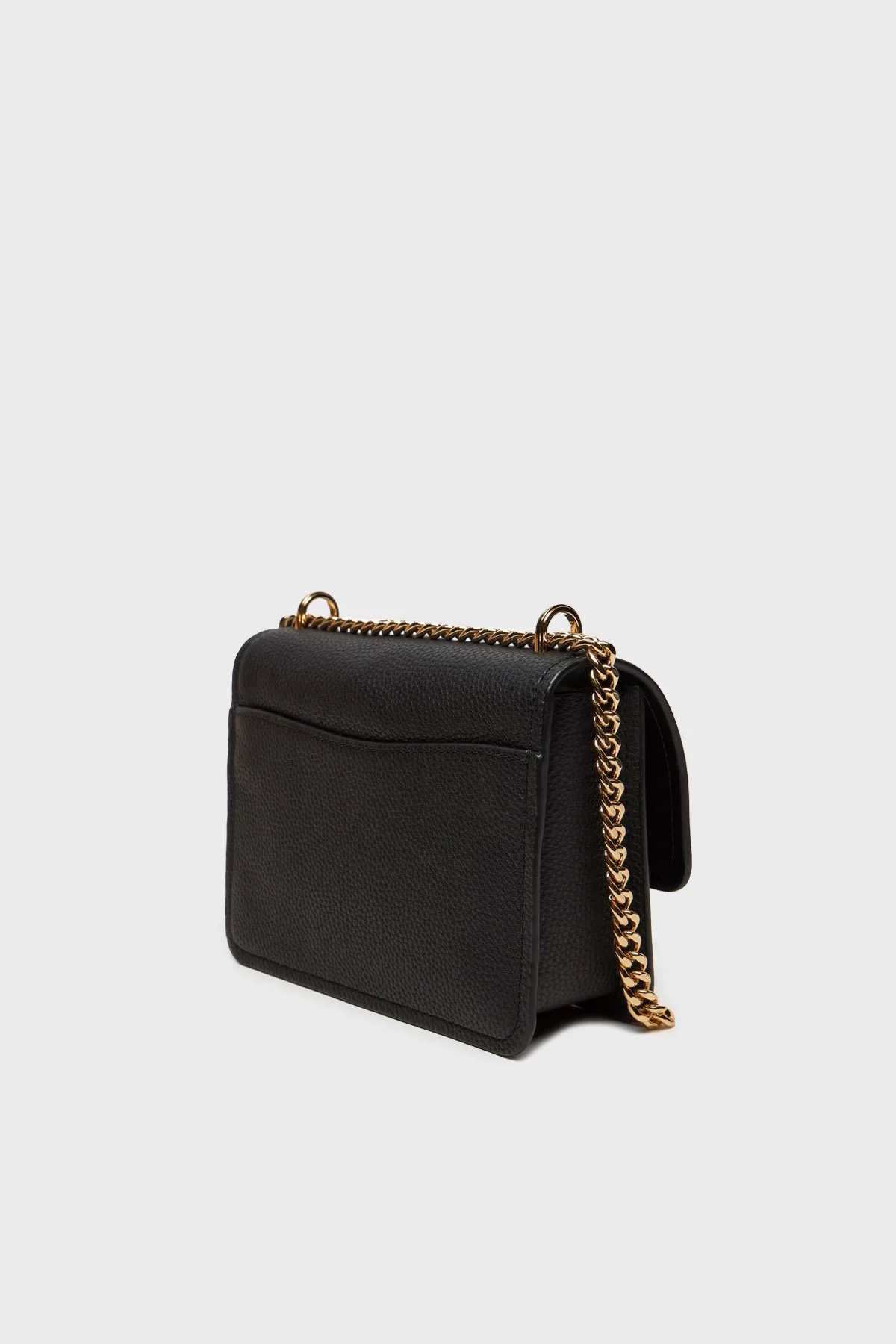 Michael Kors Deri Logolu Ayarlanabilir Zincir Askılı 32T4GC7C1T001 Kadın Çanta 32T4GC7C1T 001 SİYAH - 3