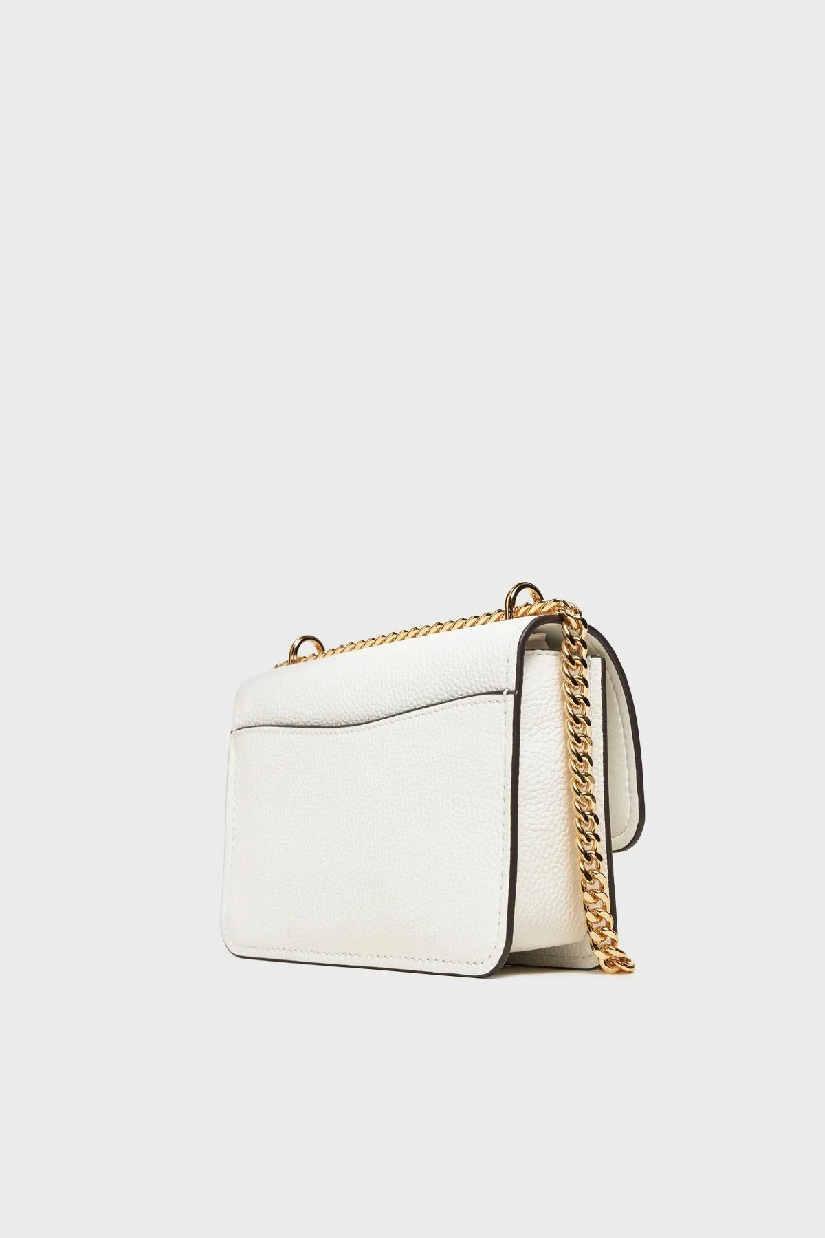 Michael Kors Deri Logolu Ayarlanabilir Zincir Askılı 32T4GC7C1T085 Bayan Çanta 32T4GC7C1T 085 BEYAZ - 7