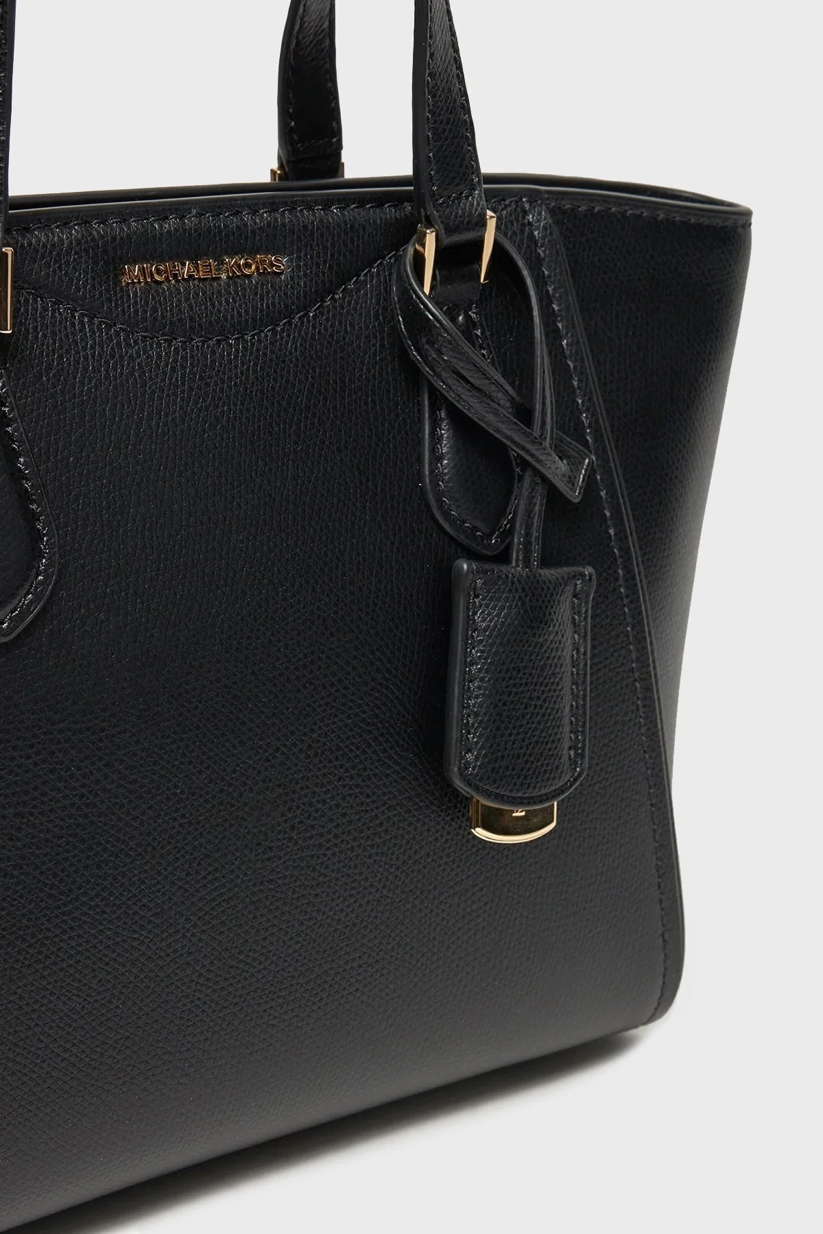 Michael Kors Deri Logolu Çıkarılabilir Askılı 32F4GTBC1L001 Bayan Çanta 32F4GTBC1L 001 SİYAH - 5