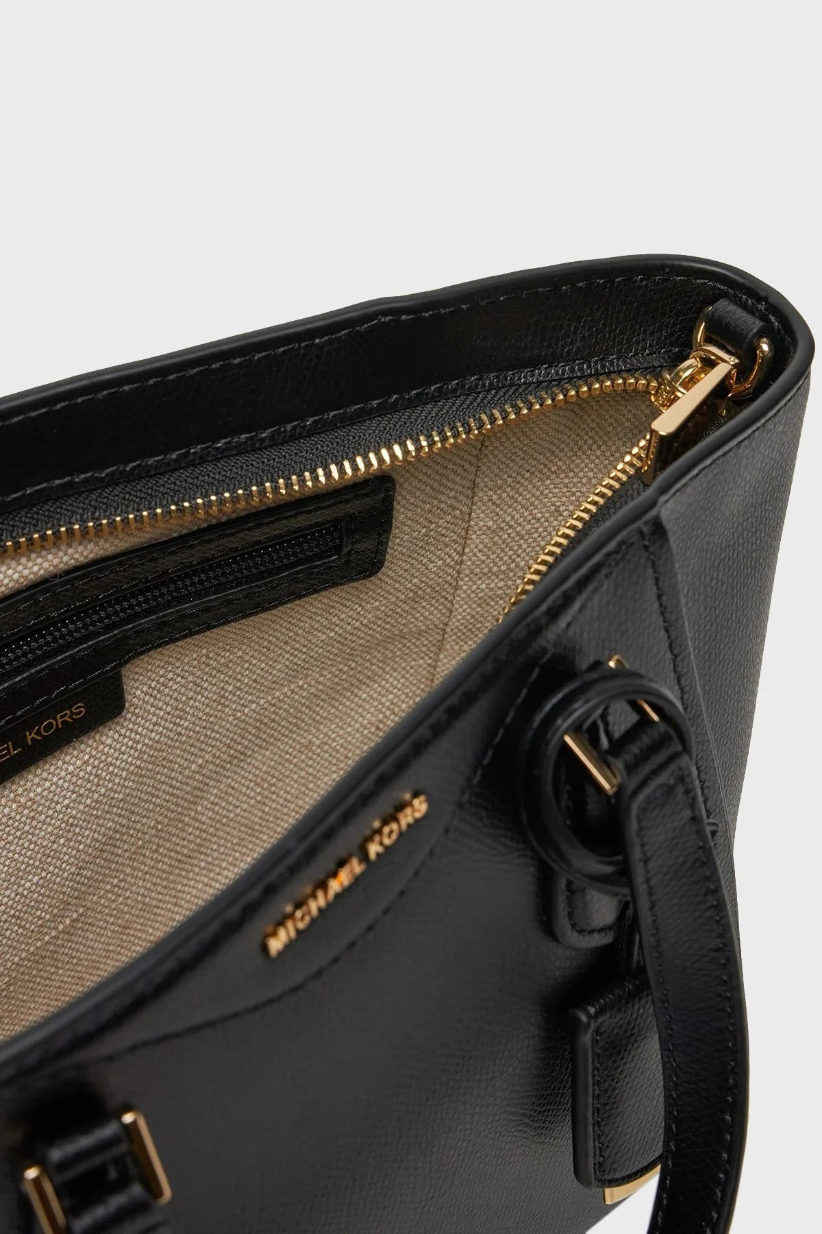 Michael Kors Deri Logolu Çıkarılabilir Askılı 32F4GTBC1L001 Bayan Çanta 32F4GTBC1L 001 SİYAH - 9