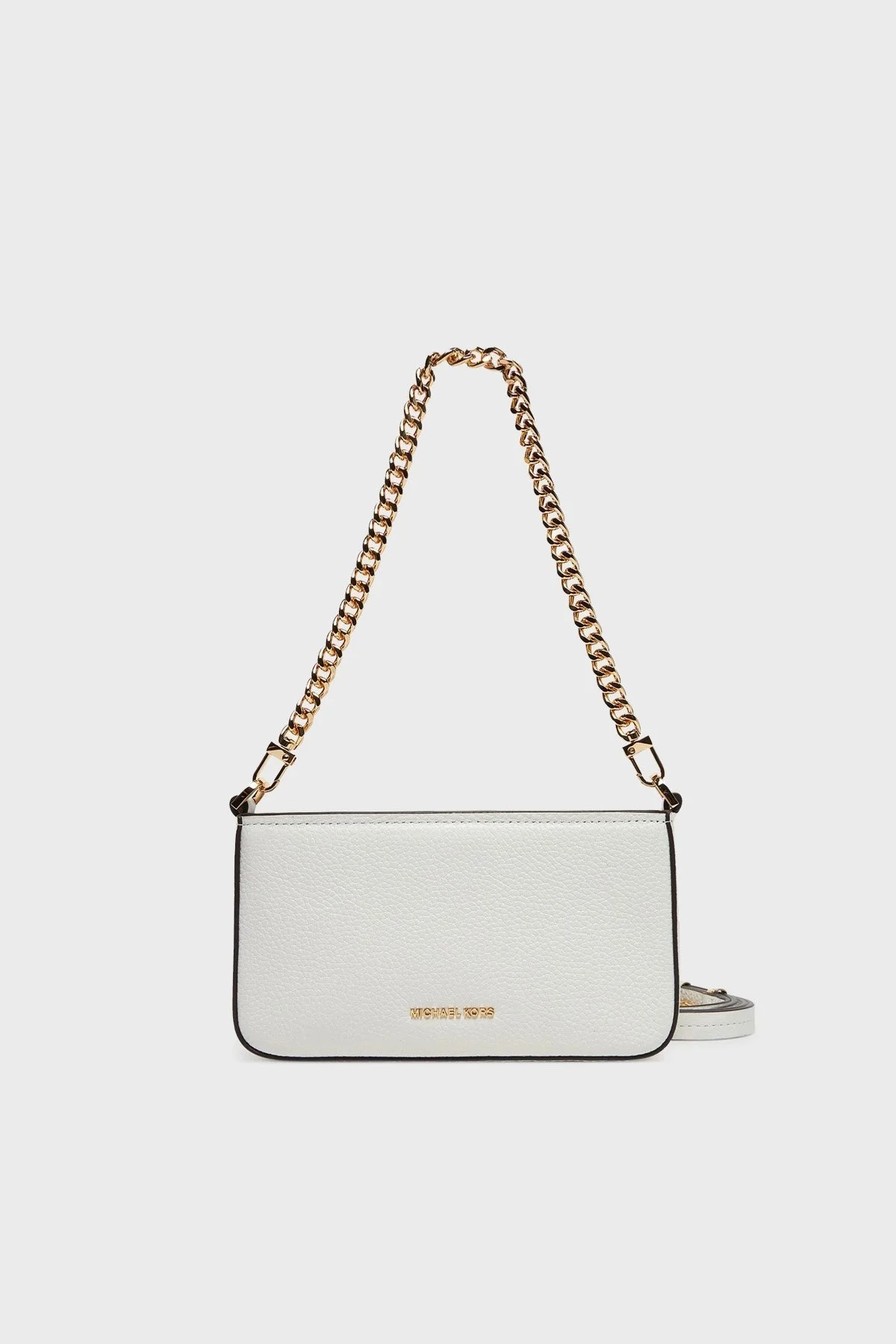 Michael Kors Deri Logolu Çıkarılabilir Askılı 32S5GYTU1L085 Bayan Çanta 32S5GYTU1L 085 BEYAZ - 6