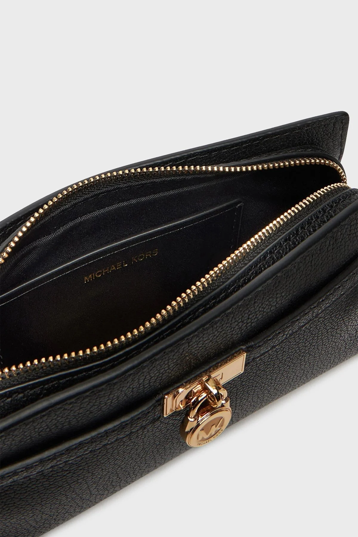 Michael Kors Deri Logolu Çıkarılabilir Zincir Askılı Small 32F5GNXC0L001 Bayan Çanta 32F5GNXC0L 001 SİYAH - 4