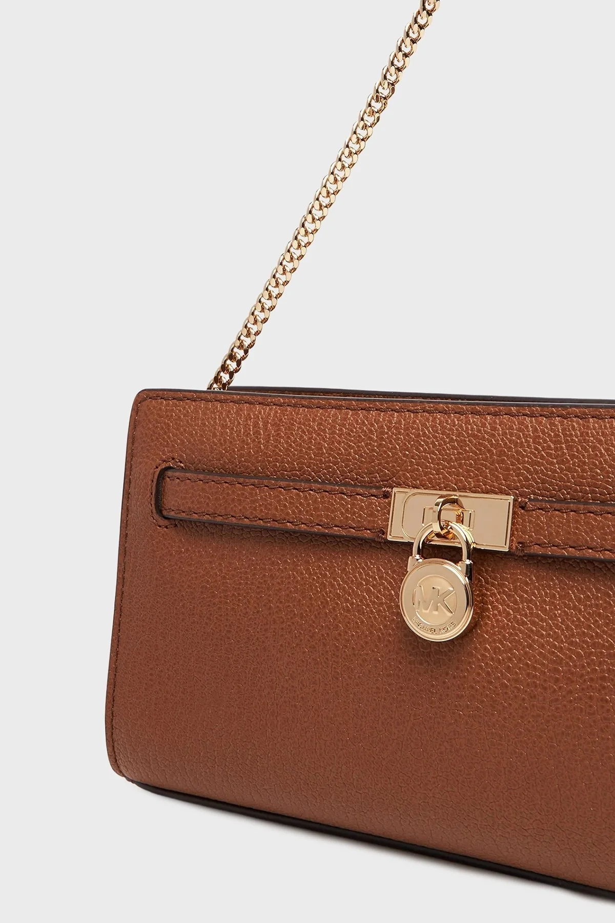 Michael Kors Deri Logolu Çıkarılabilir Zincir Askılı Small 32F5GNXC0L230 Bayan Çanta 32F5GNXC0L 230 TABA - 5