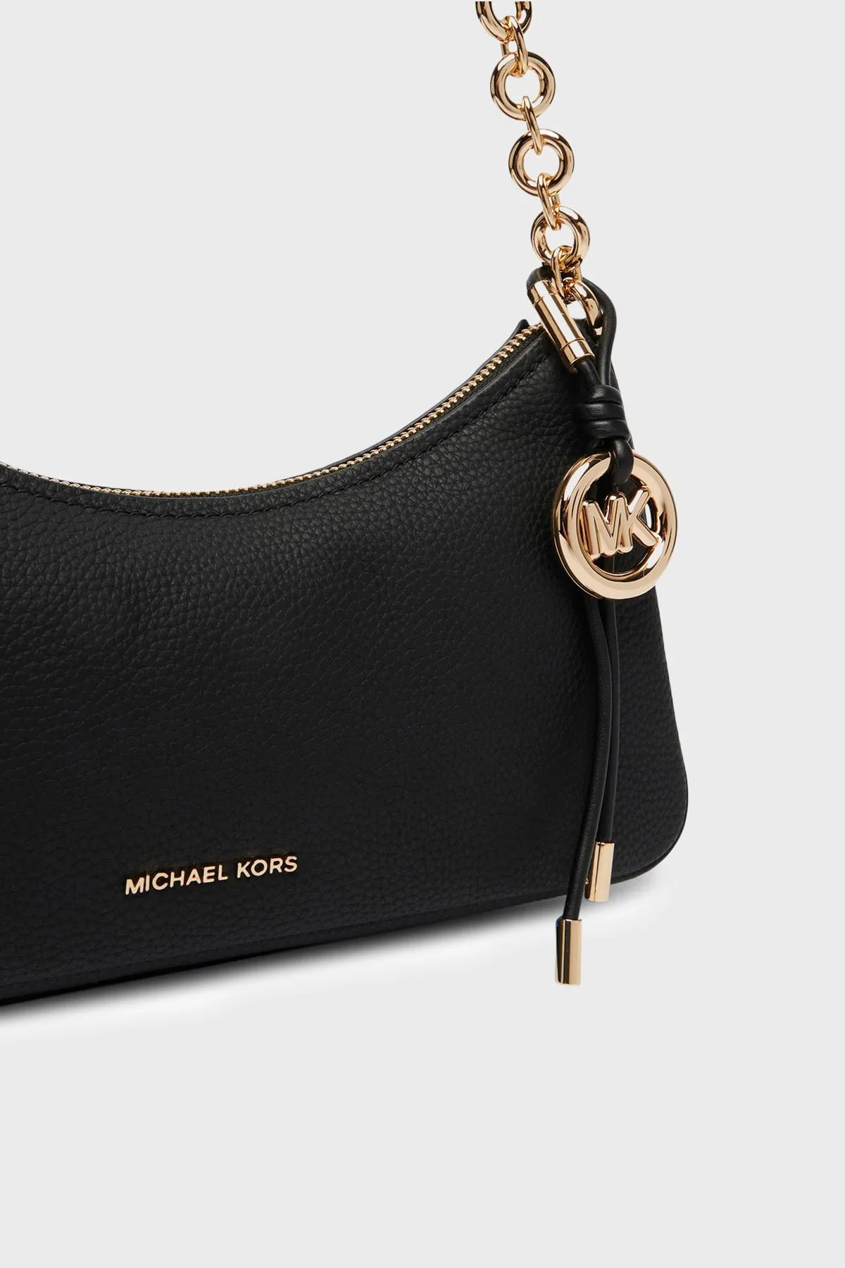 Michael Kors Deri Logolu Sabit Askılı 32R6GY5W8L001 Kadın Çanta 32R6GY5W8L 001 SİYAH - 5