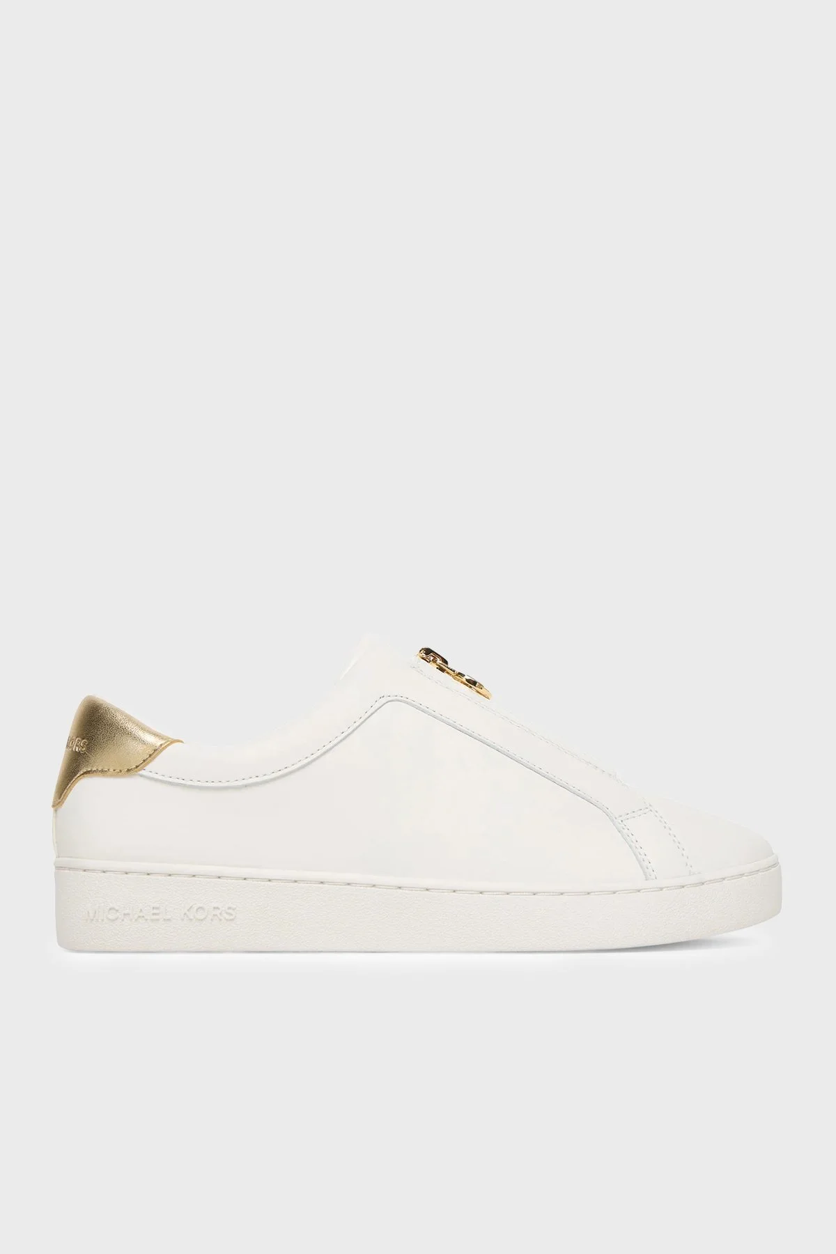 Michael Kors Deri Logolu Sneaker 43R4KTFP4L740 Kadın Ayakkabı 43R4KTFP4L 740 BEYAZ - 1