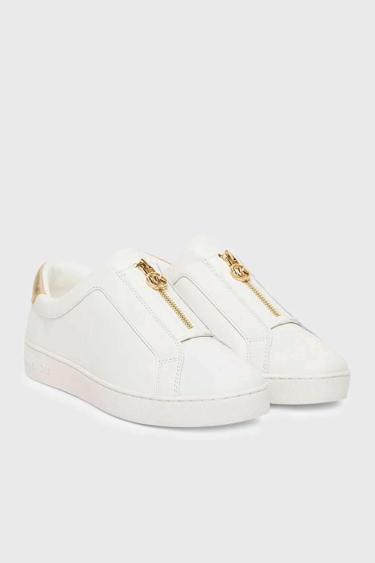 Michael Kors Deri Logolu Sneaker 43R4KTFP4L740 Kadın Ayakkabı 43R4KTFP4L 740 BEYAZ - 2