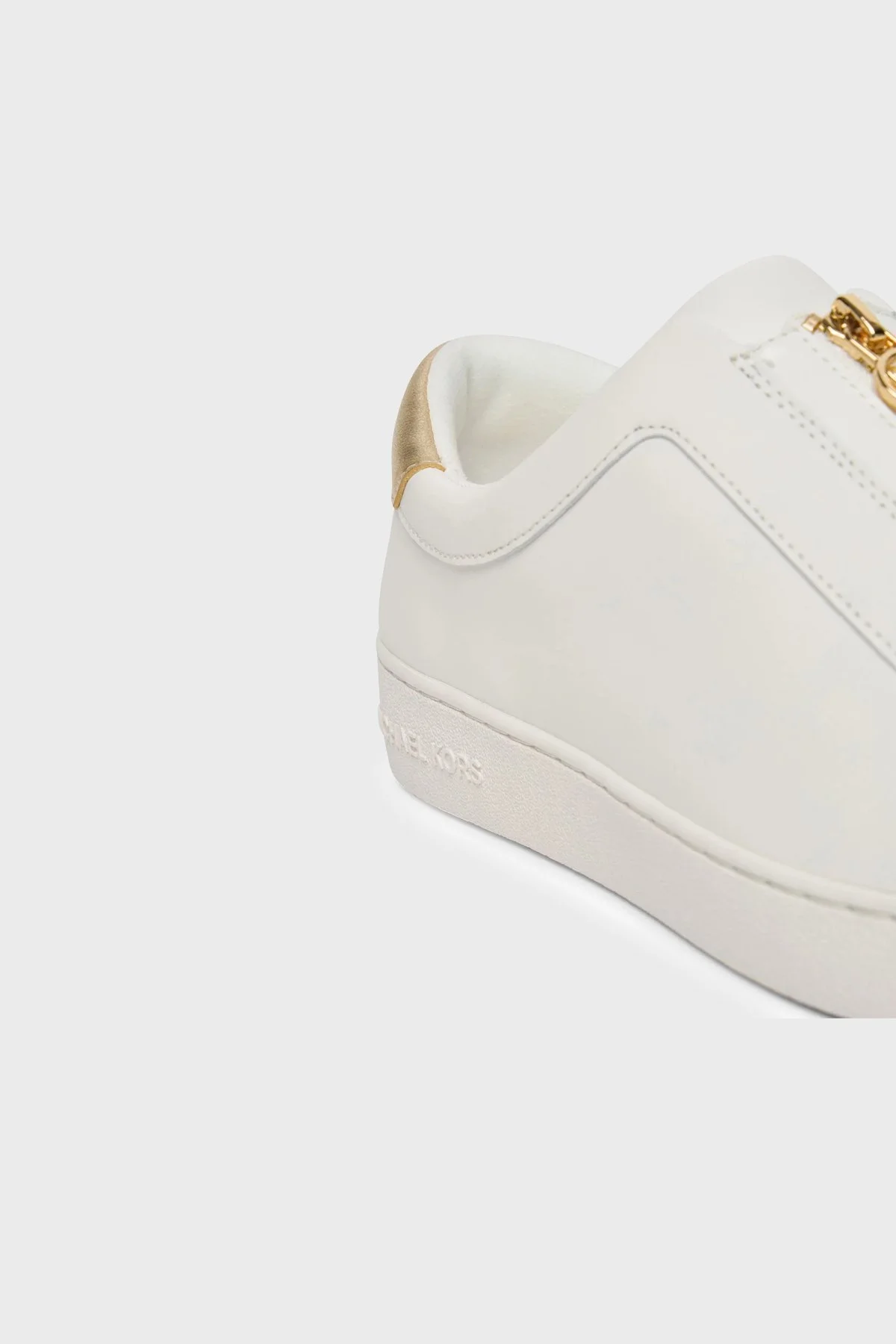 Michael Kors Deri Logolu Sneaker 43R4KTFP4L740 Kadın Ayakkabı 43R4KTFP4L 740 BEYAZ - 4