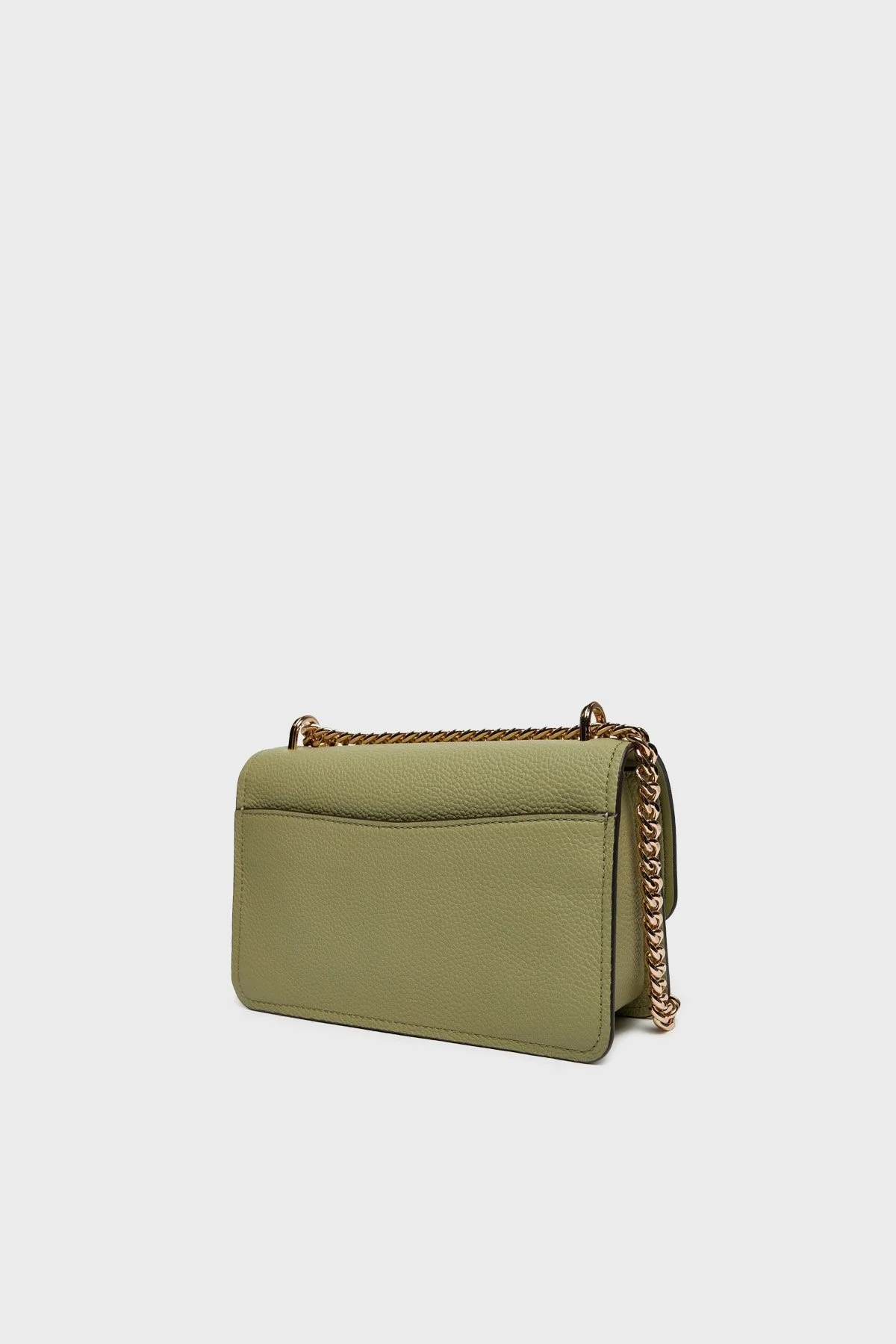 Michael Kors Deri Logolu Zincir Askılı 30T4GC7L3T334 Bayan Çanta 30T4GC7L3T 334 HAKİ - 10