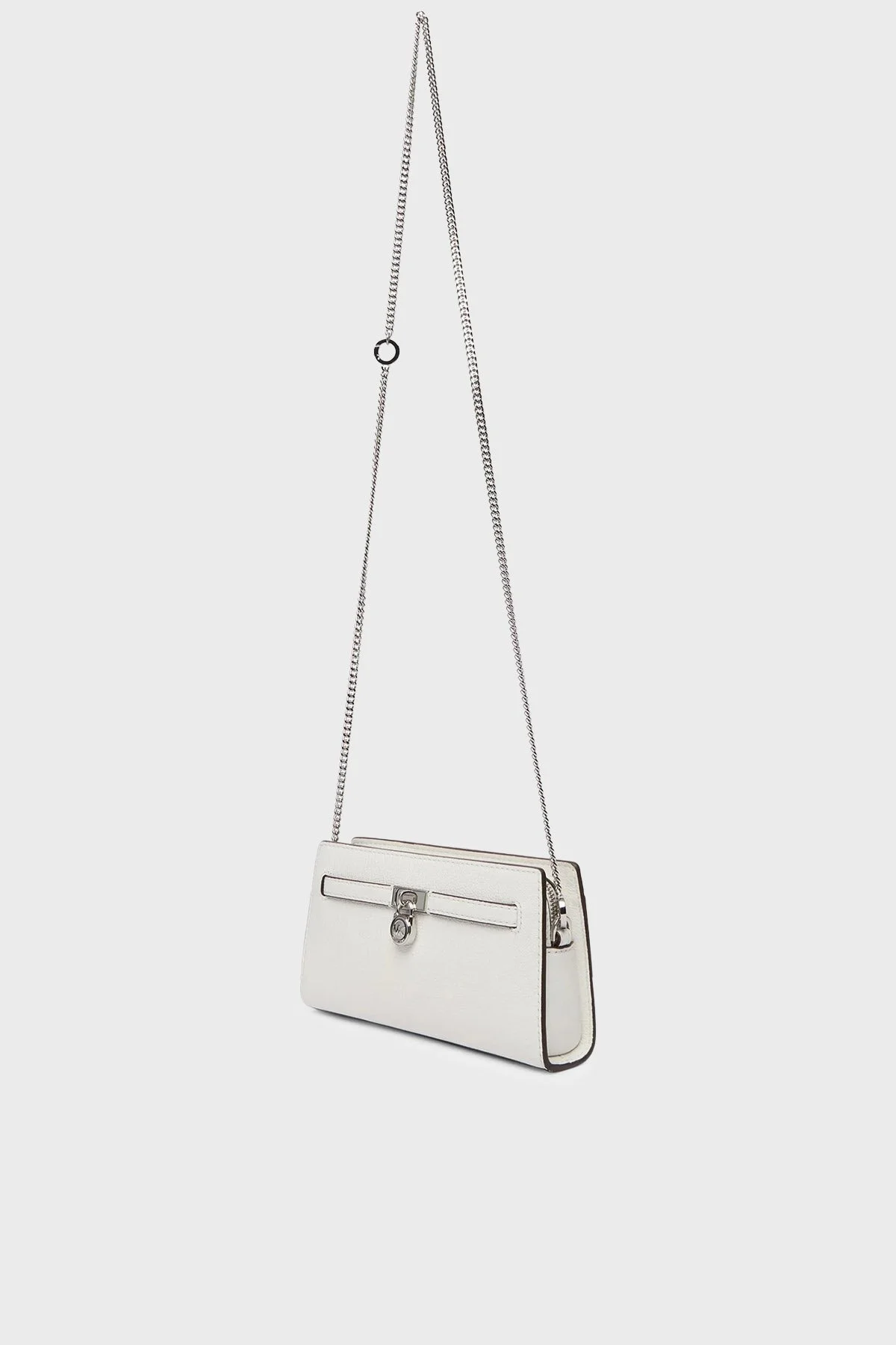 Michael Kors Deri Logolu Zincir Askılı 32F5SNXC0L085 Bayan Çanta 32F5SNXC0L 085 BEYAZ - 4