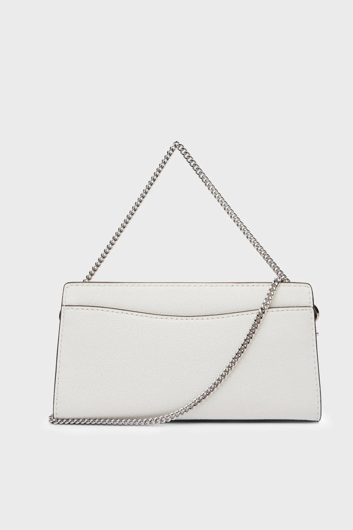 Michael Kors Deri Logolu Zincir Askılı 32F5SNXC0L085 Kadın Çanta 32F5SNXC0L 085 BEYAZ - 3