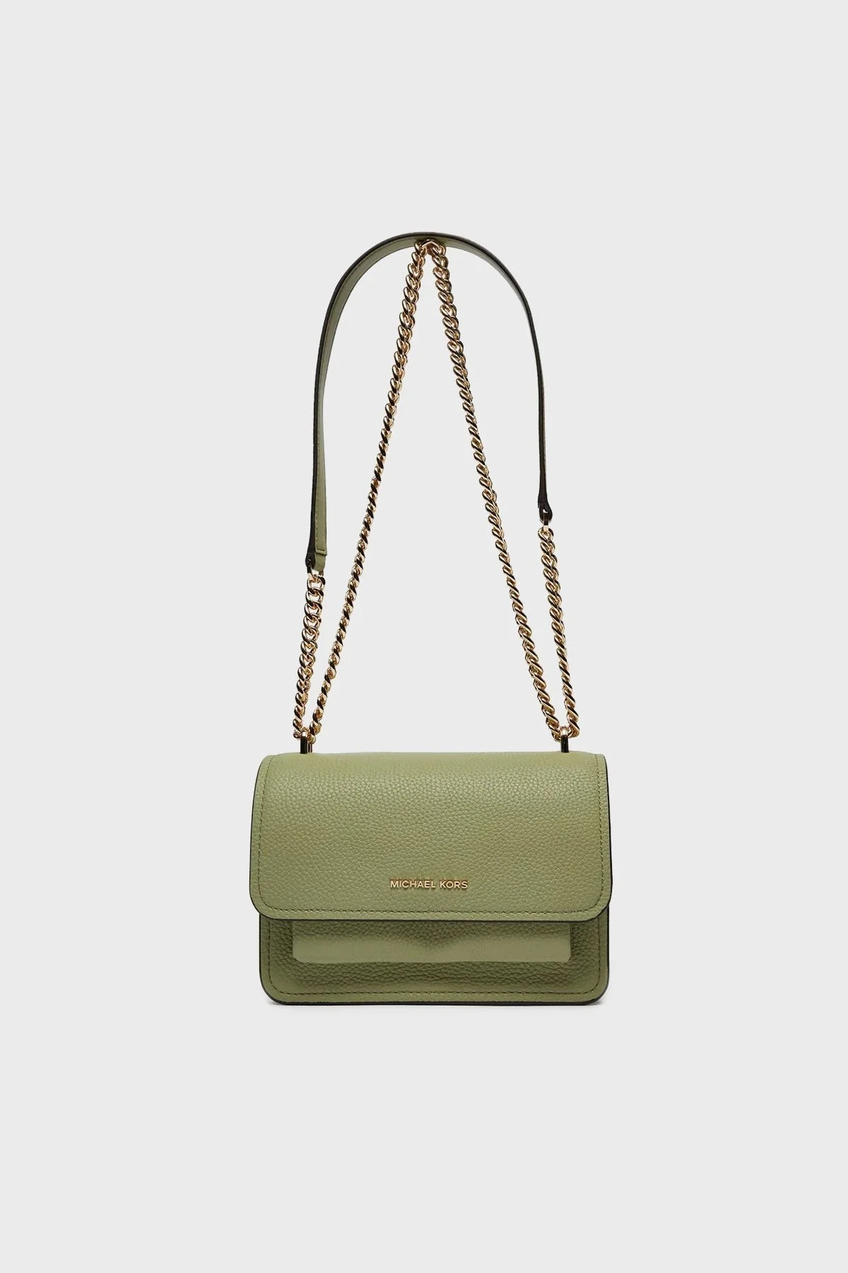 Michael Kors Deri Logolu Zincir Askılı 32T4GC7C1T334 Bayan Çanta 32T4GC7C1T 334 HAKİ - 9