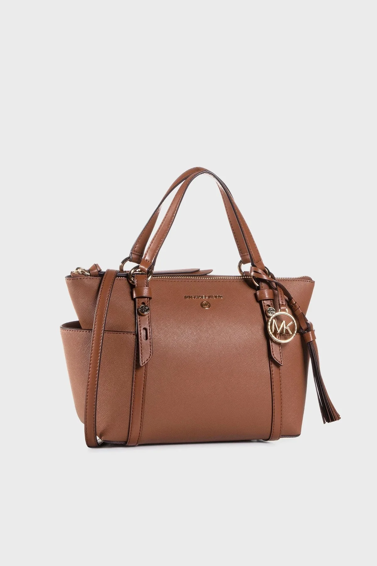 Michael Kors Deri Sullivan Üstten Fermuarlı Omuz Askılı Tote 30T0GNXT1L230 Bayan Çanta 30T0GNXT1L 230 TABA - 1