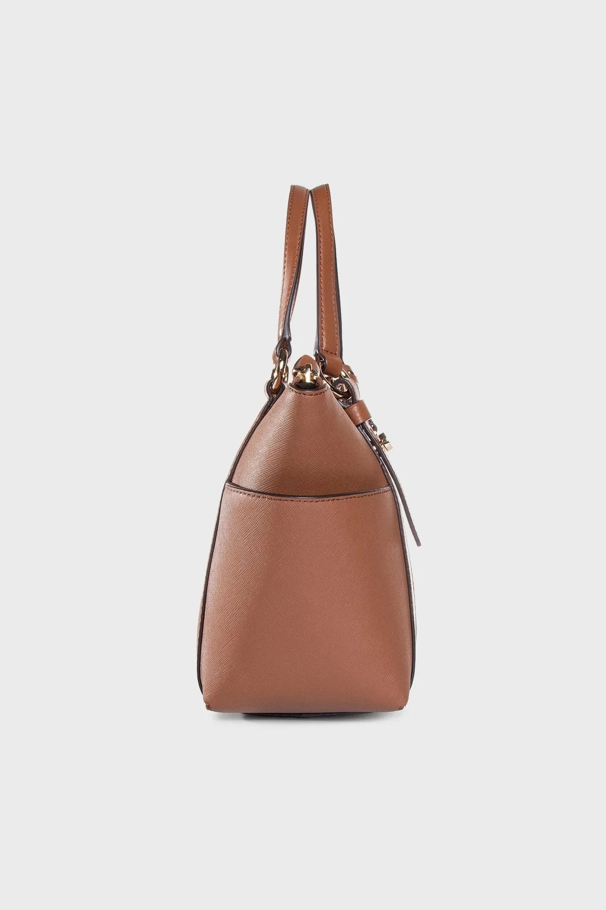 Michael Kors Deri Sullivan Üstten Fermuarlı Omuz Askılı Tote 30T0GNXT1L230 Bayan Çanta 30T0GNXT1L 230 TABA - 3