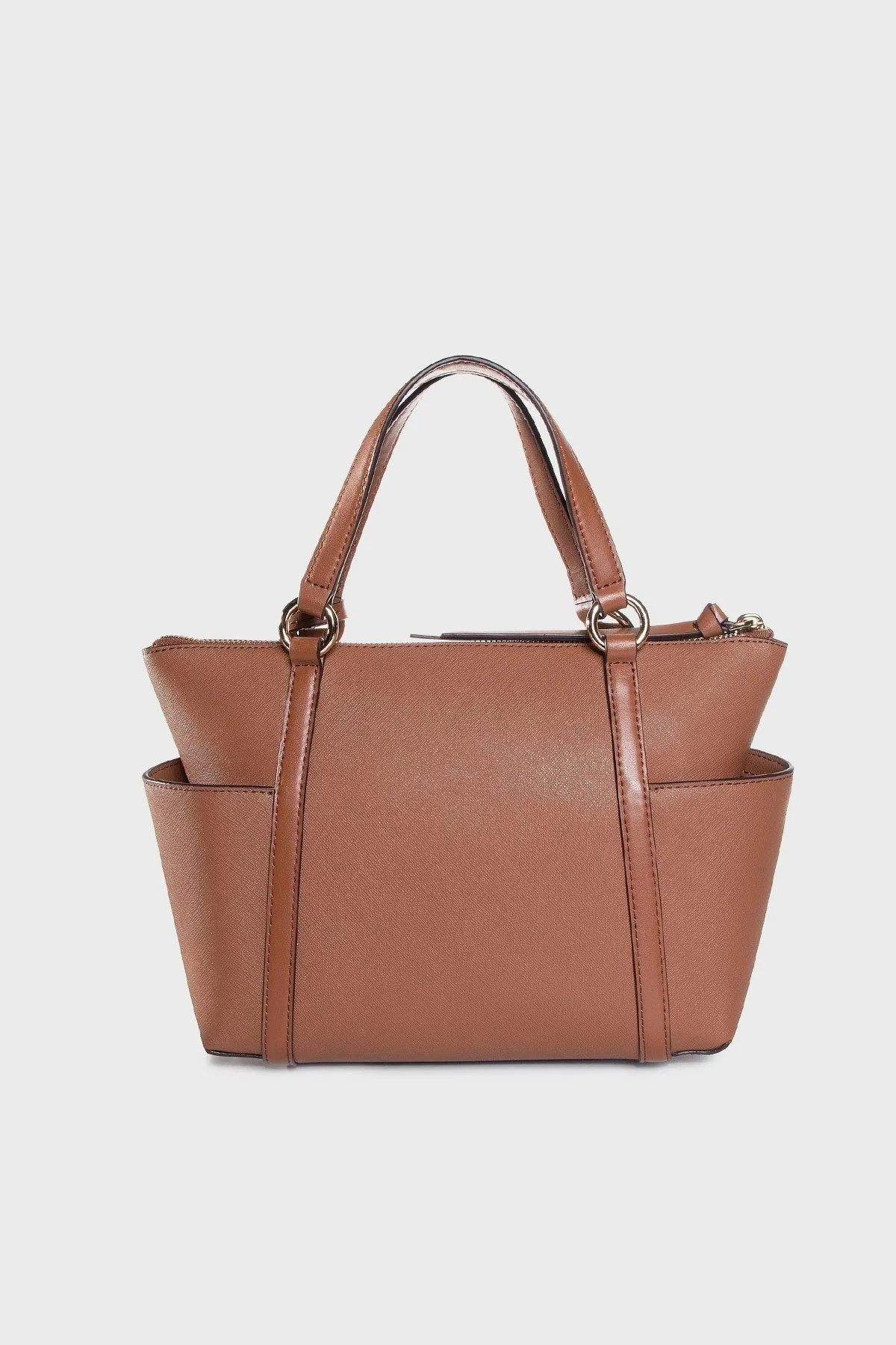 Michael Kors Deri Sullivan Üstten Fermuarlı Omuz Askılı Tote 30T0GNXT1L230 Bayan Çanta 30T0GNXT1L 230 TABA - 4