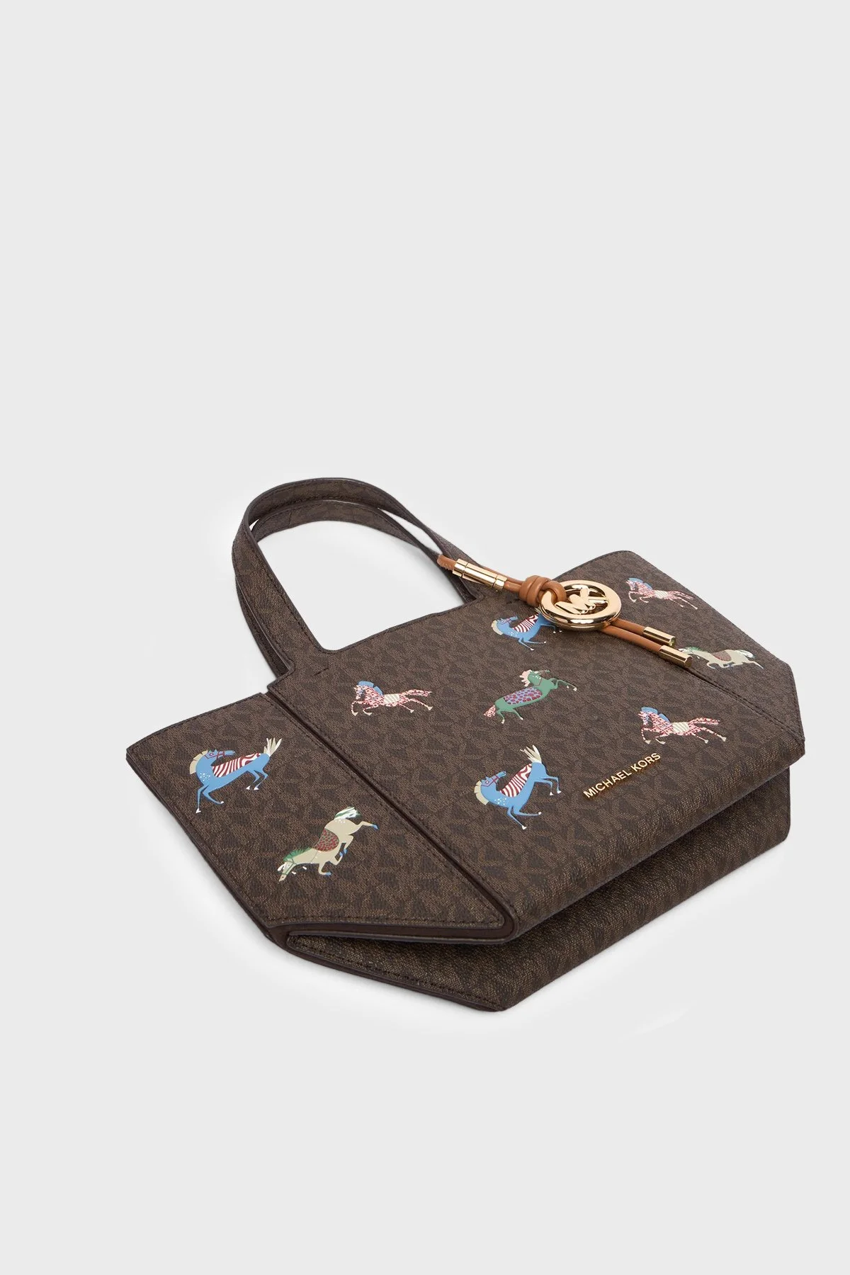 Michael Kors Desenli Ayarlanabilir ve Çıkarilabilir Askılı 30R6G9JT9U252 Bayan Çanta 30R6G9JT9U 252 KAHVE - 6