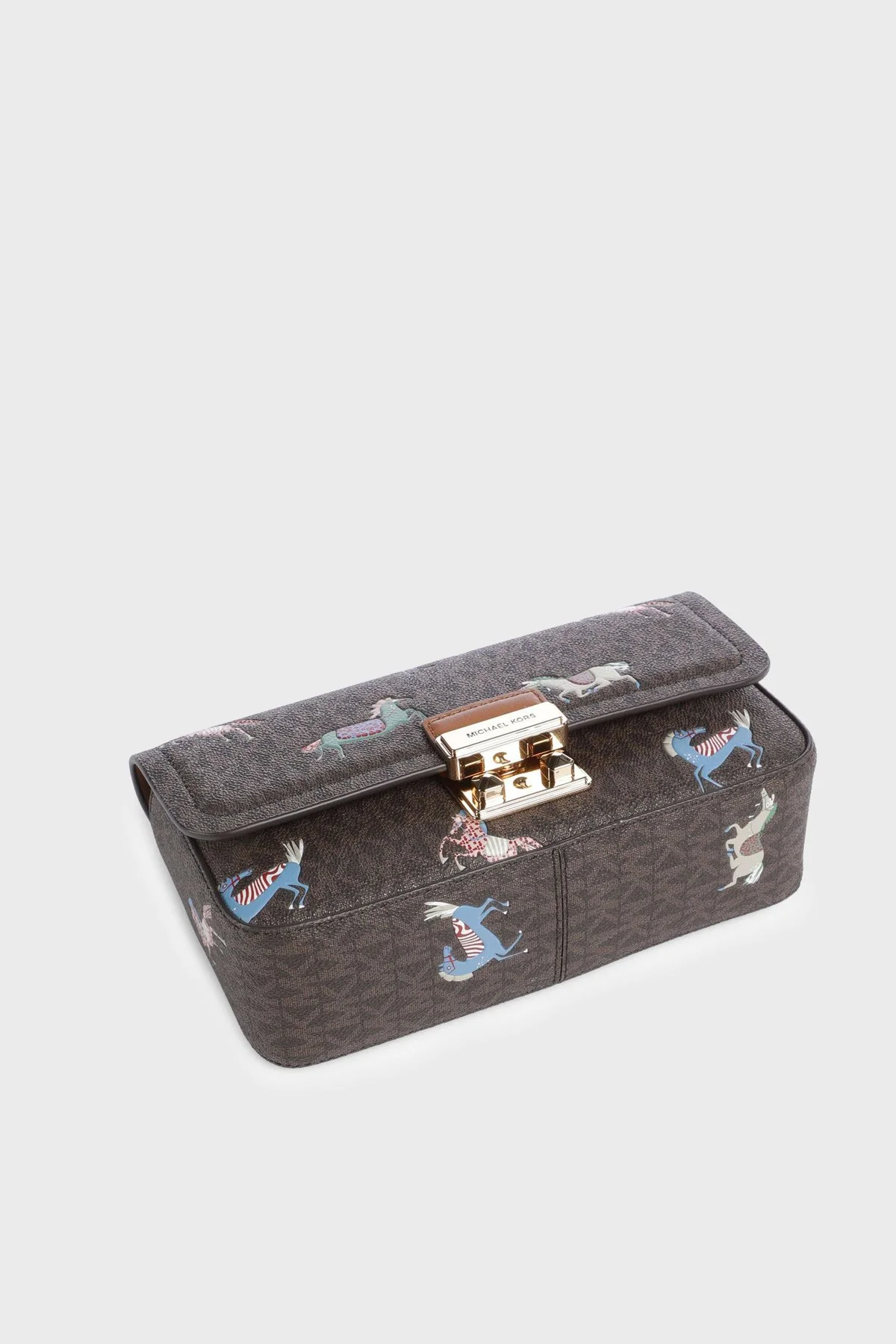 Michael Kors Desenli Ayarlanabilir Zincir Askılı 30R6G2RL5U252 Bayan Çanta 30R6G2RL5U 252 KAHVE - 3