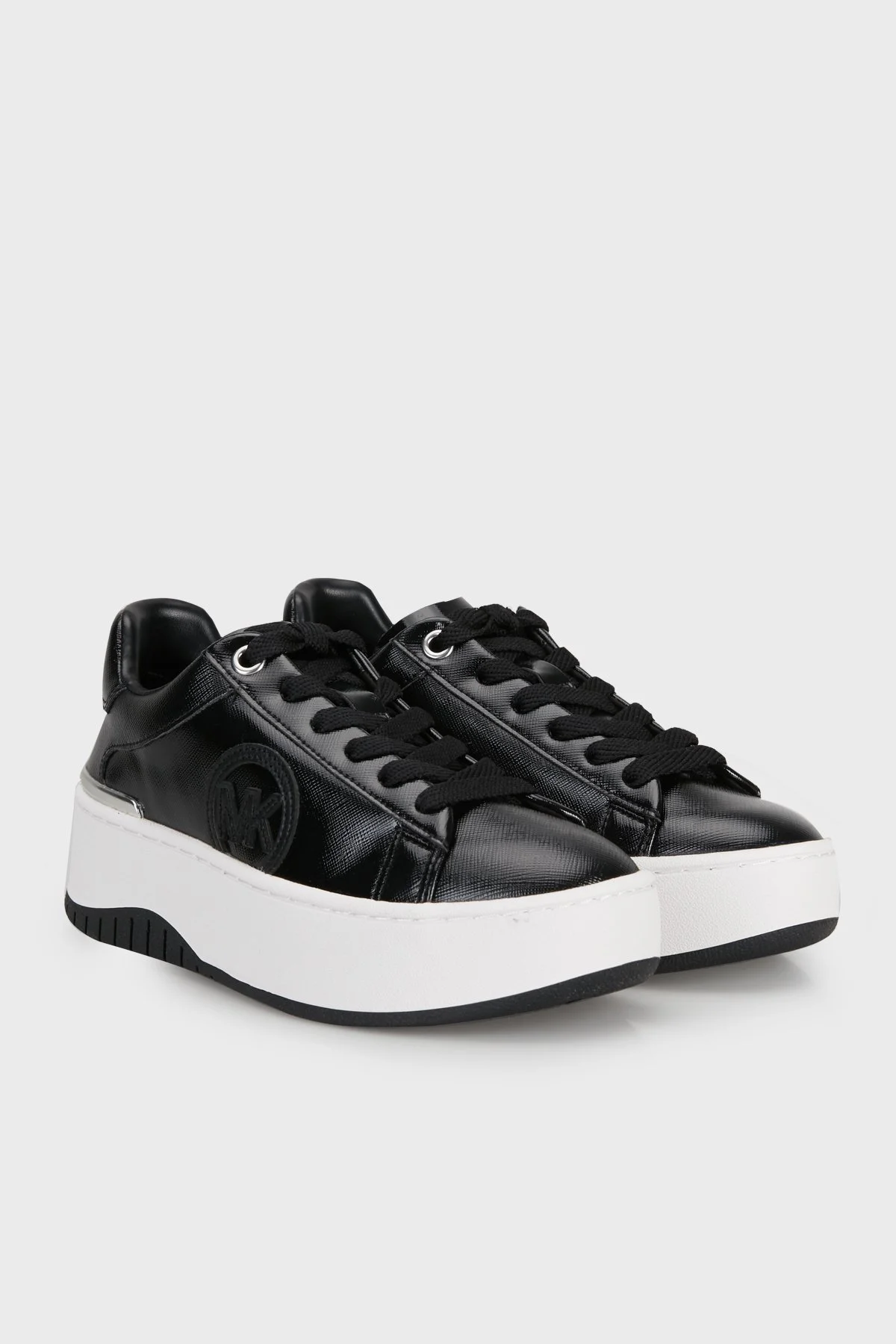 Michael Kors Dottie Lace Up Logolu Platform Sneaker 43F6DTFS1A001 Kadın Ayakkabı 43F6DTFS1A 001 Siyah - 3