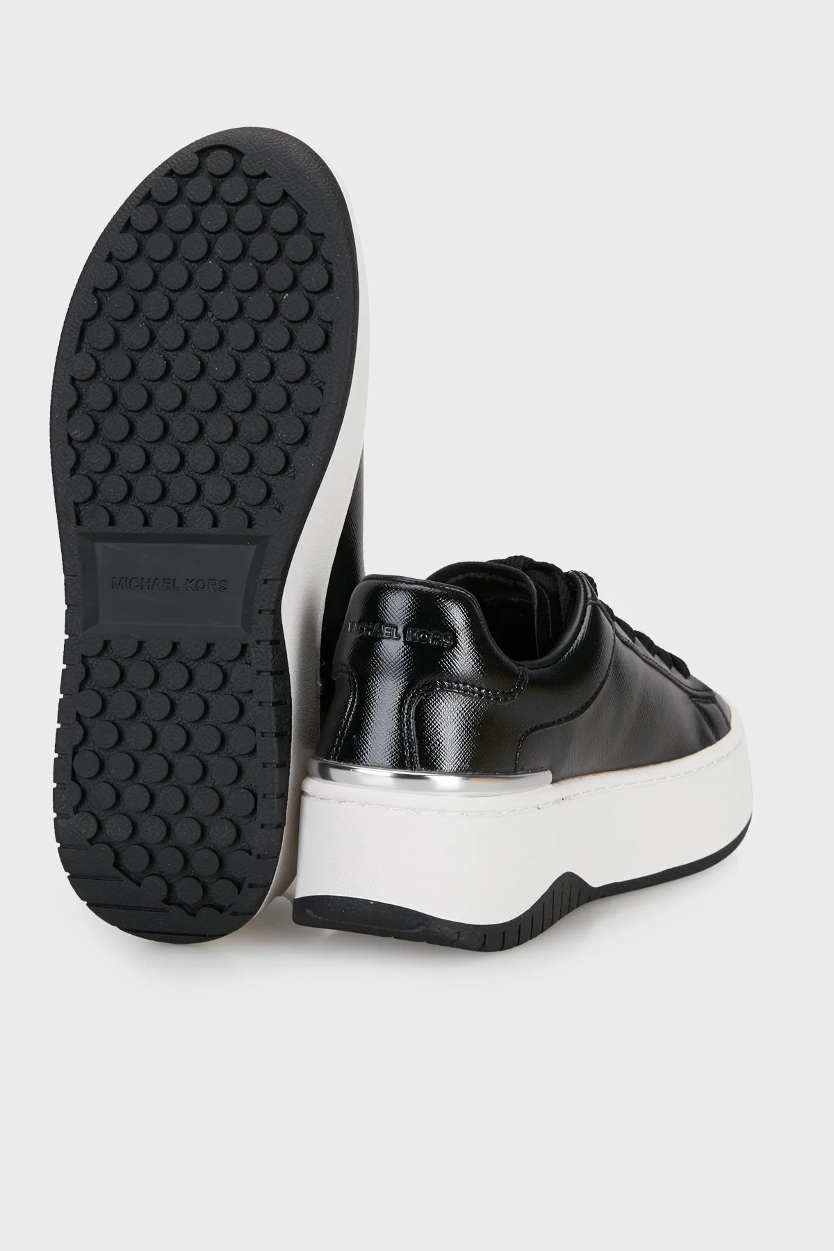 Michael Kors Dottie Lace Up Logolu Platform Sneaker 43F6DTFS1A001 Kadın Ayakkabı 43F6DTFS1A 001 Siyah - 4